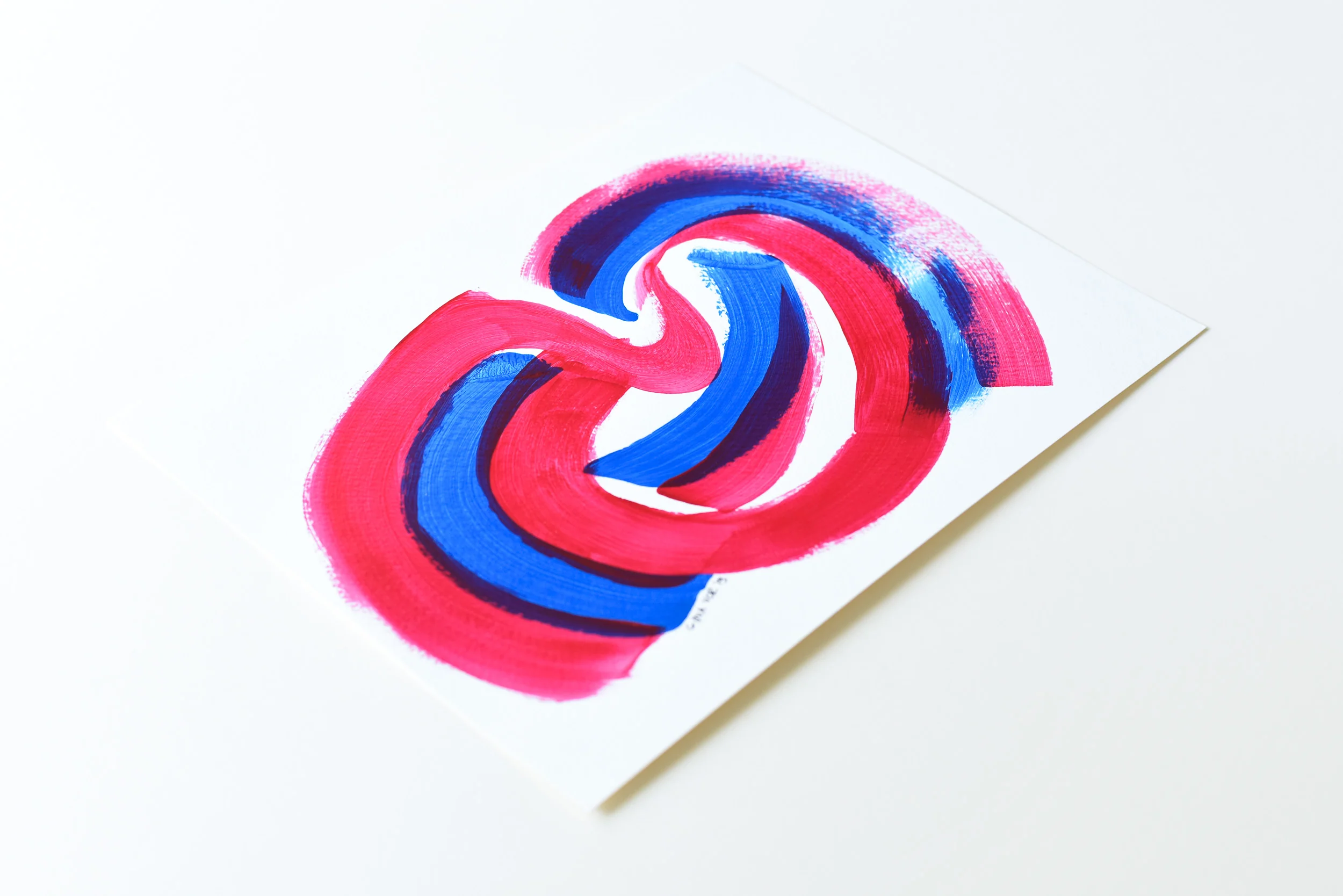 Painting on Paper | Sky and Cherries 2 - Image 2