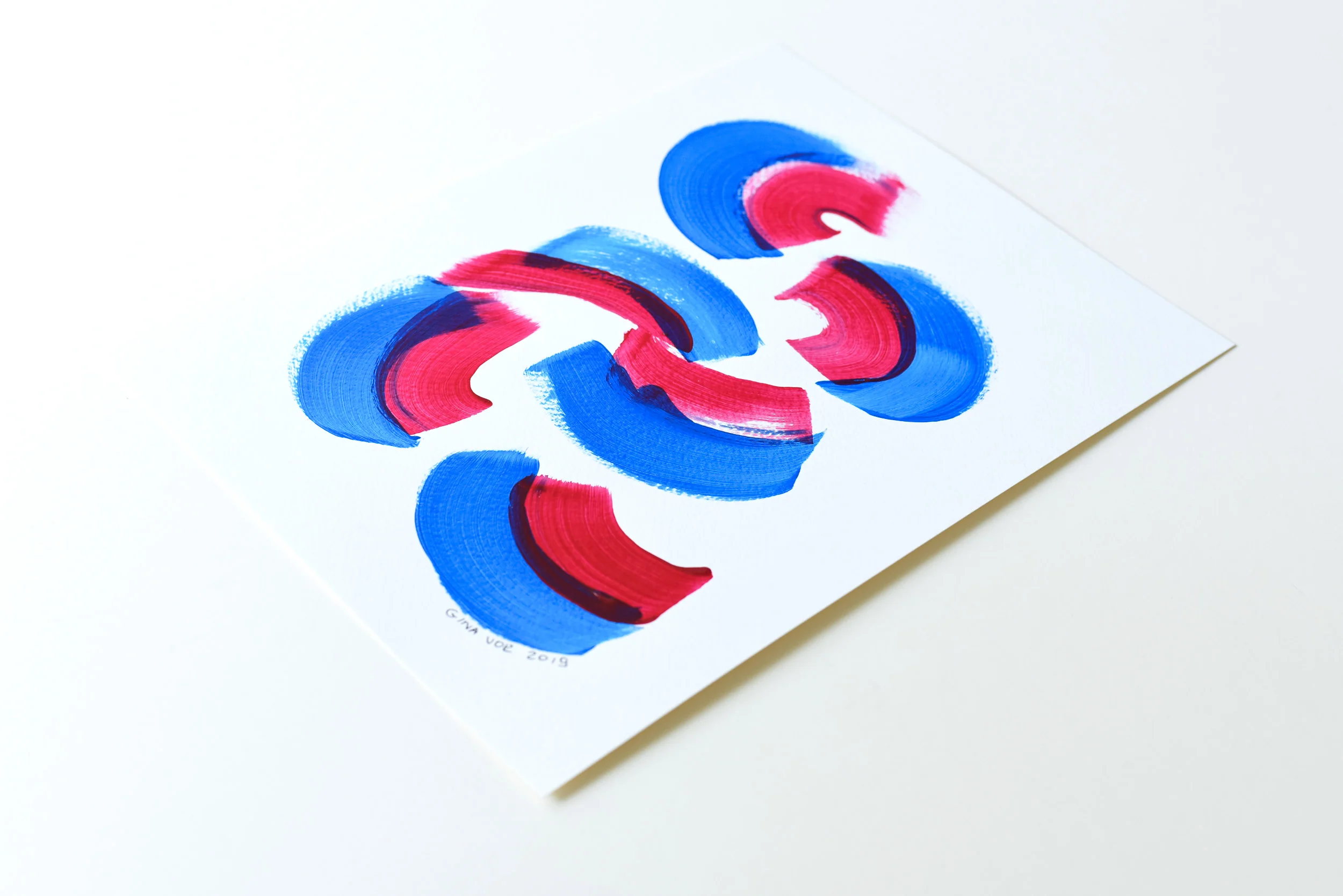 Painting on Paper | Sky and Cherries 4 - Image 2