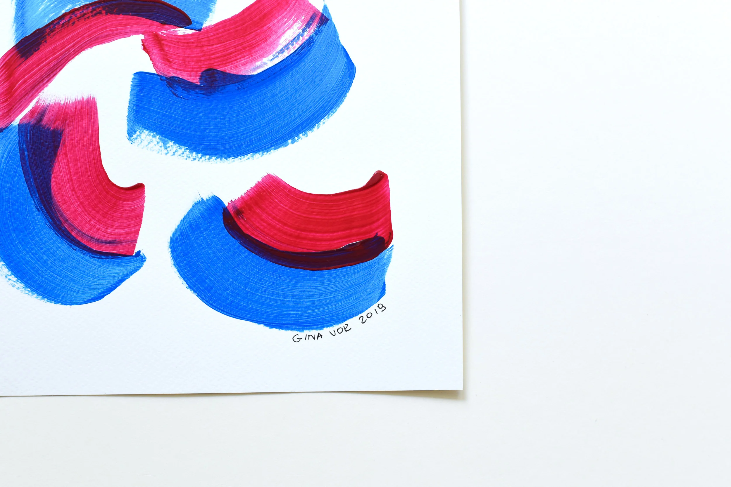 Painting on Paper | Sky and Cherries 4 - Image 4