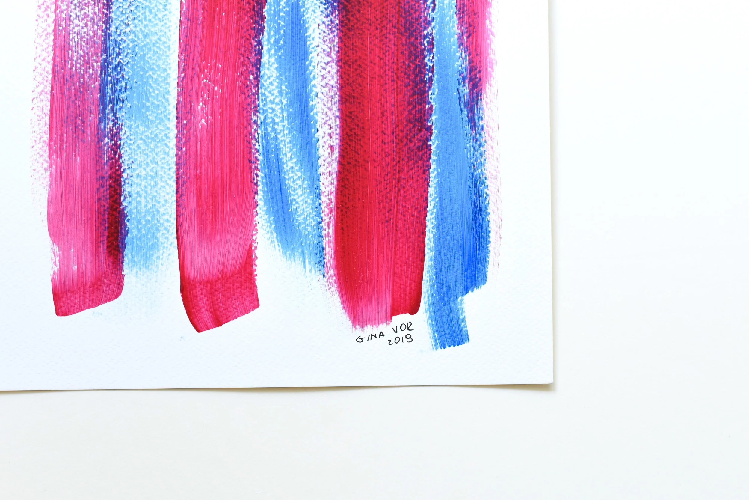 Painting on Paper | Sky and Cherries 5 - Image 4