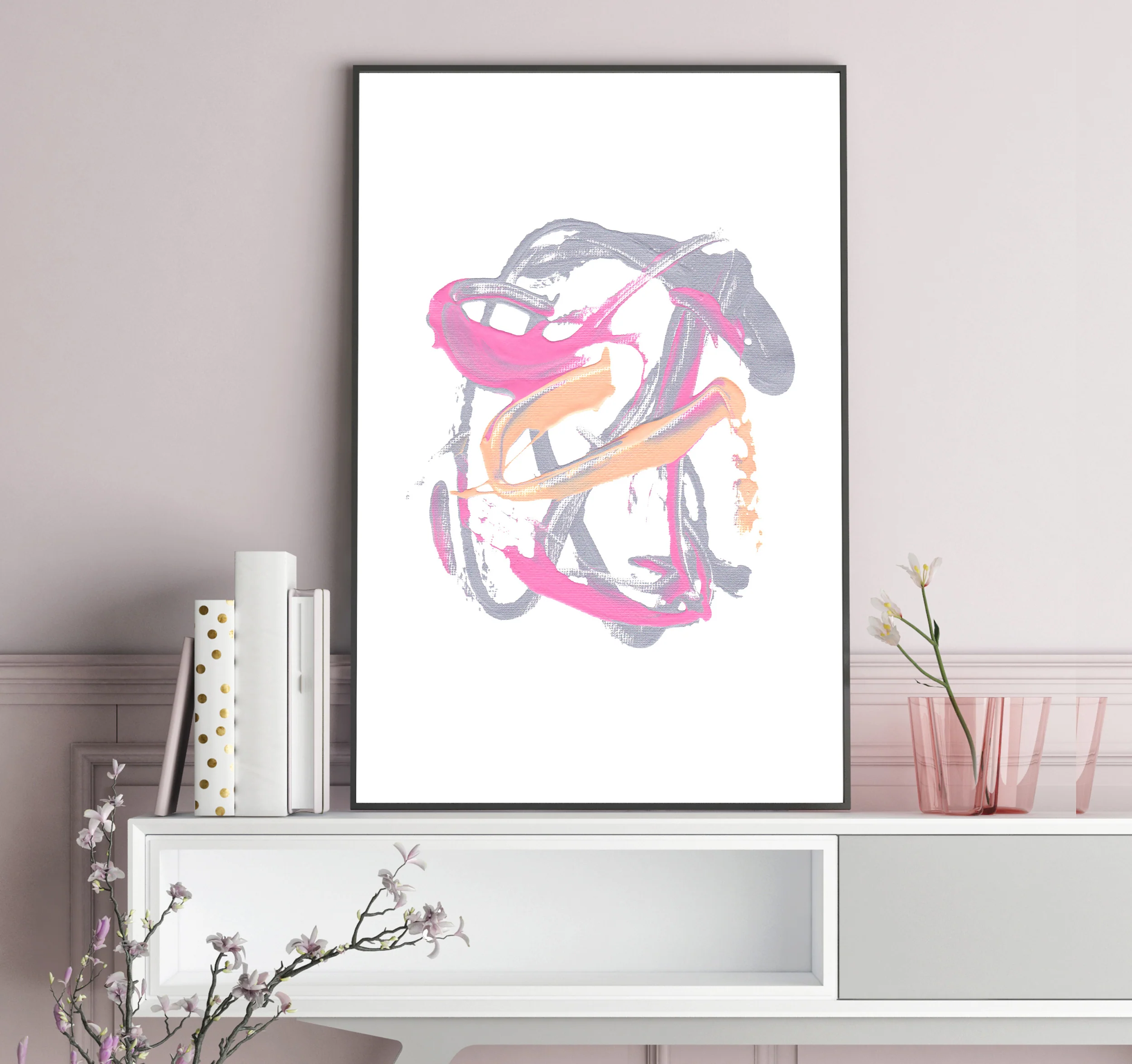 Painting Download | Pink Splash - Image 3