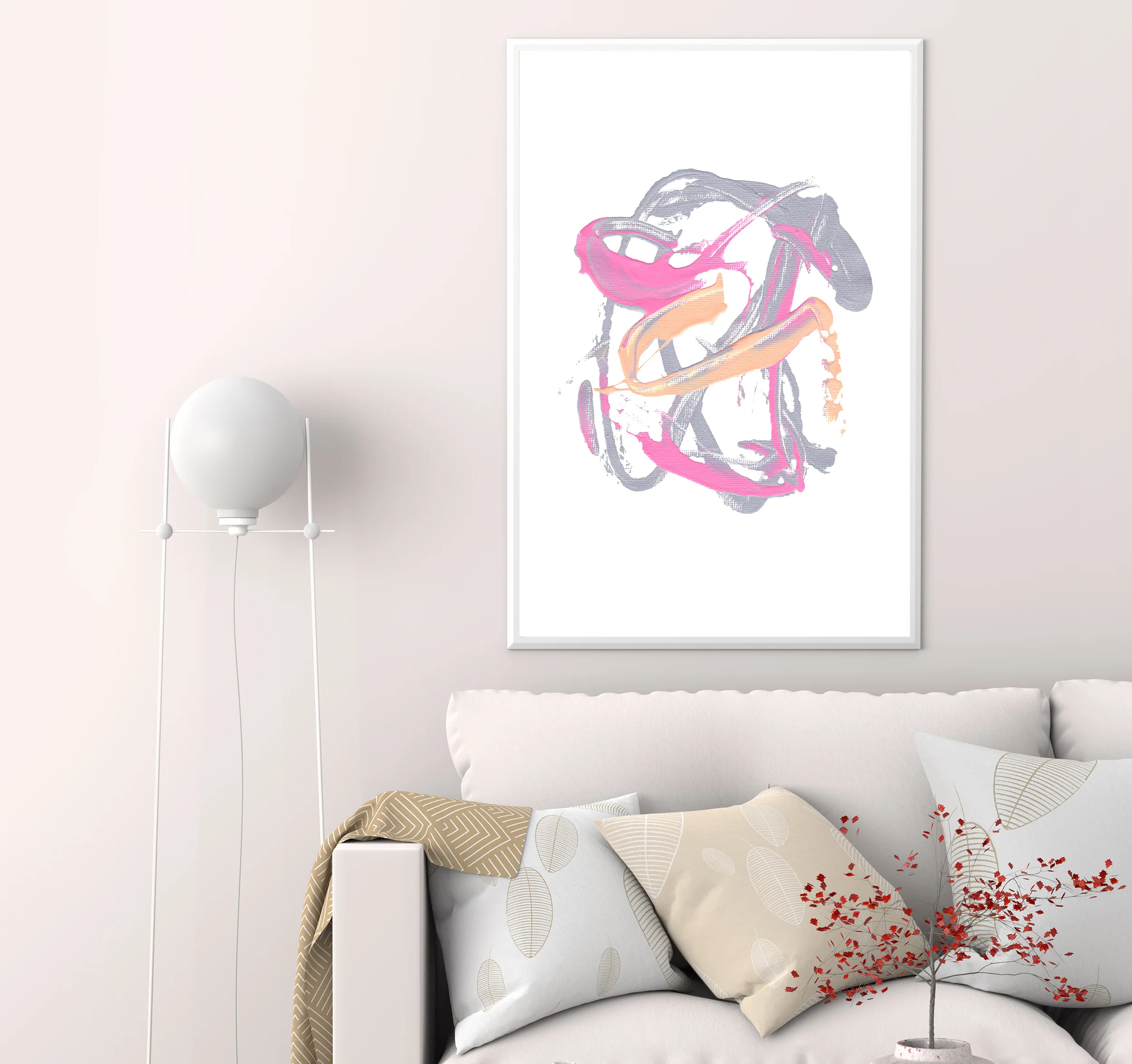 Painting Download | Pink Splash - Image 4
