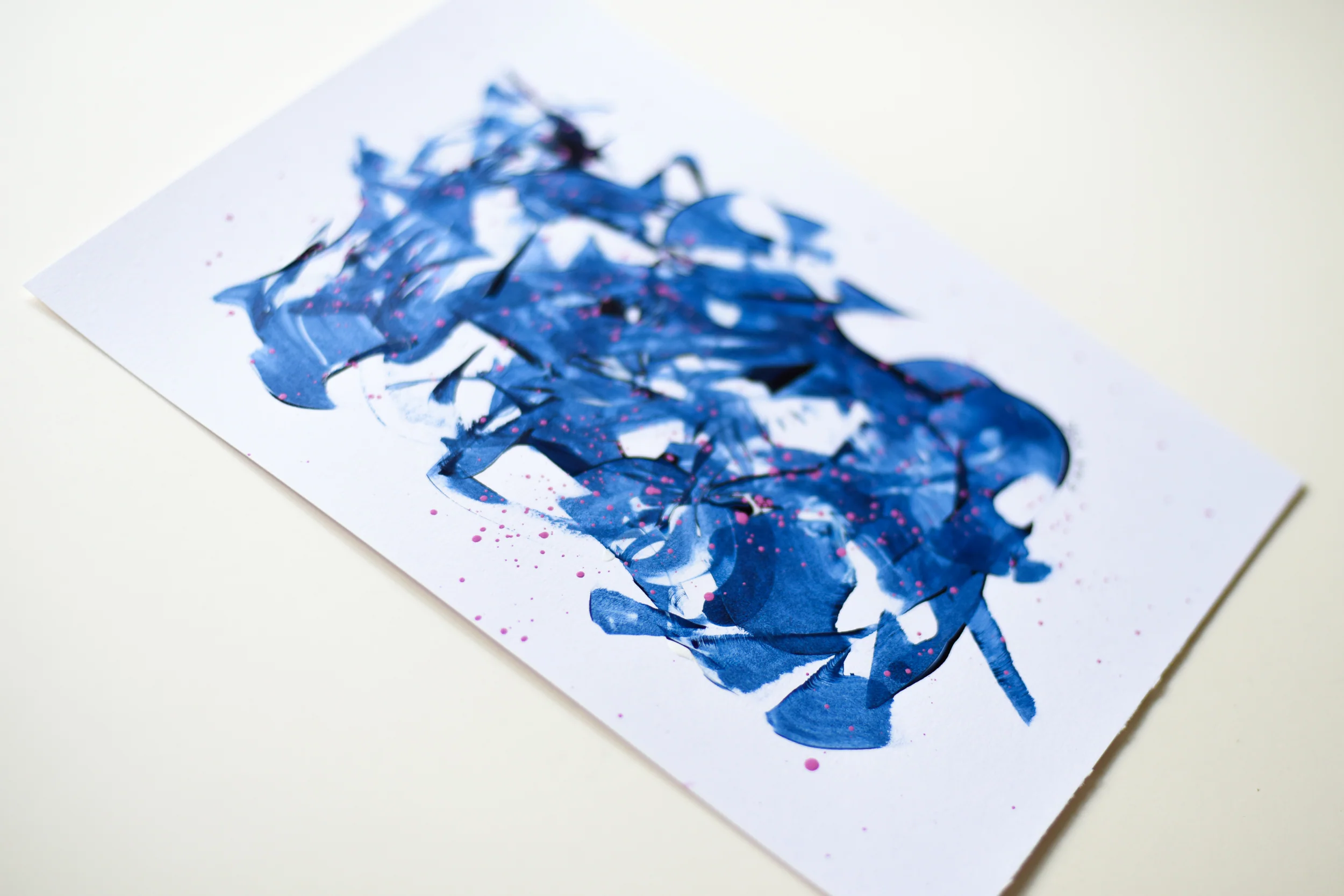 Painting on Paper | Prussian Blue 2 - Image 2
