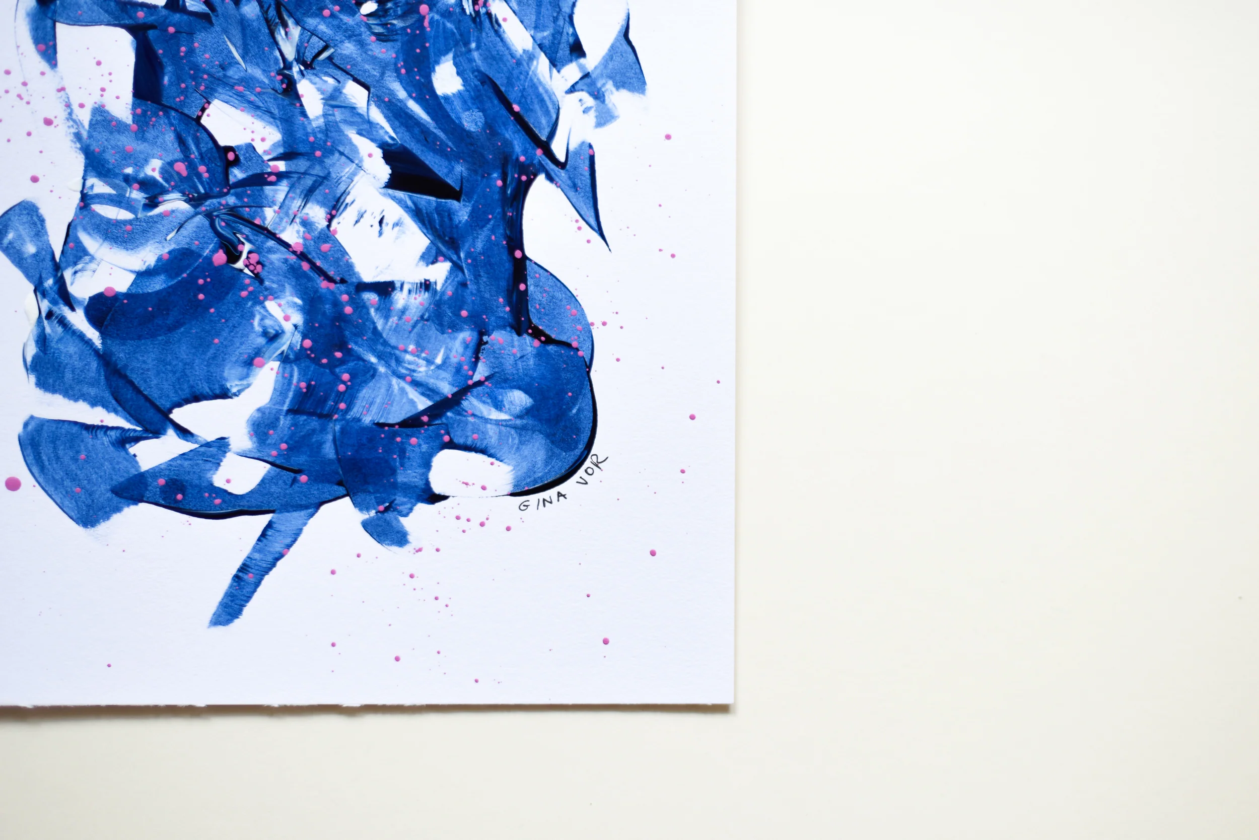 Painting on Paper | Prussian Blue 2 - Image 4