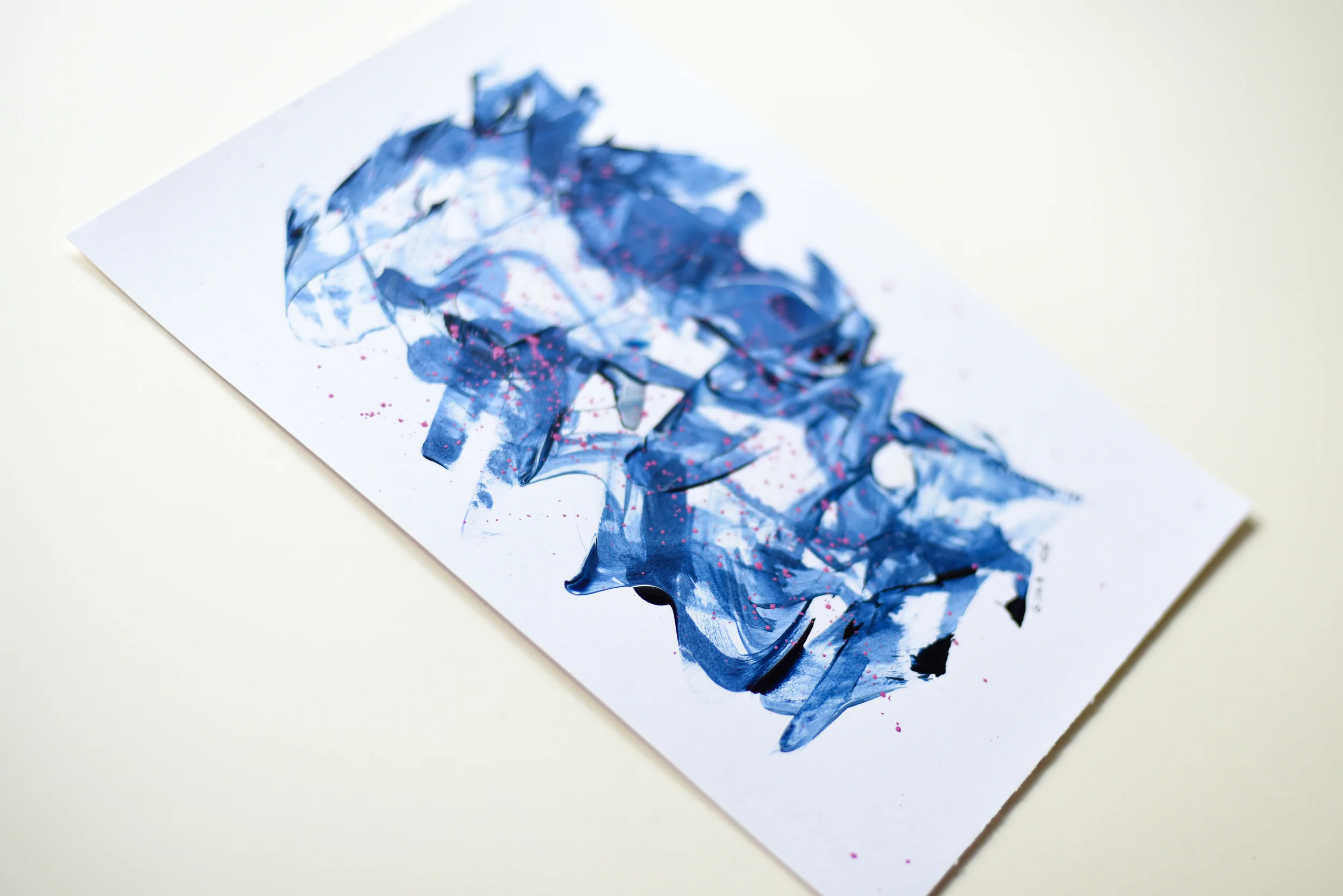 Painting on Paper | Prussian Blue 3 - Image 2