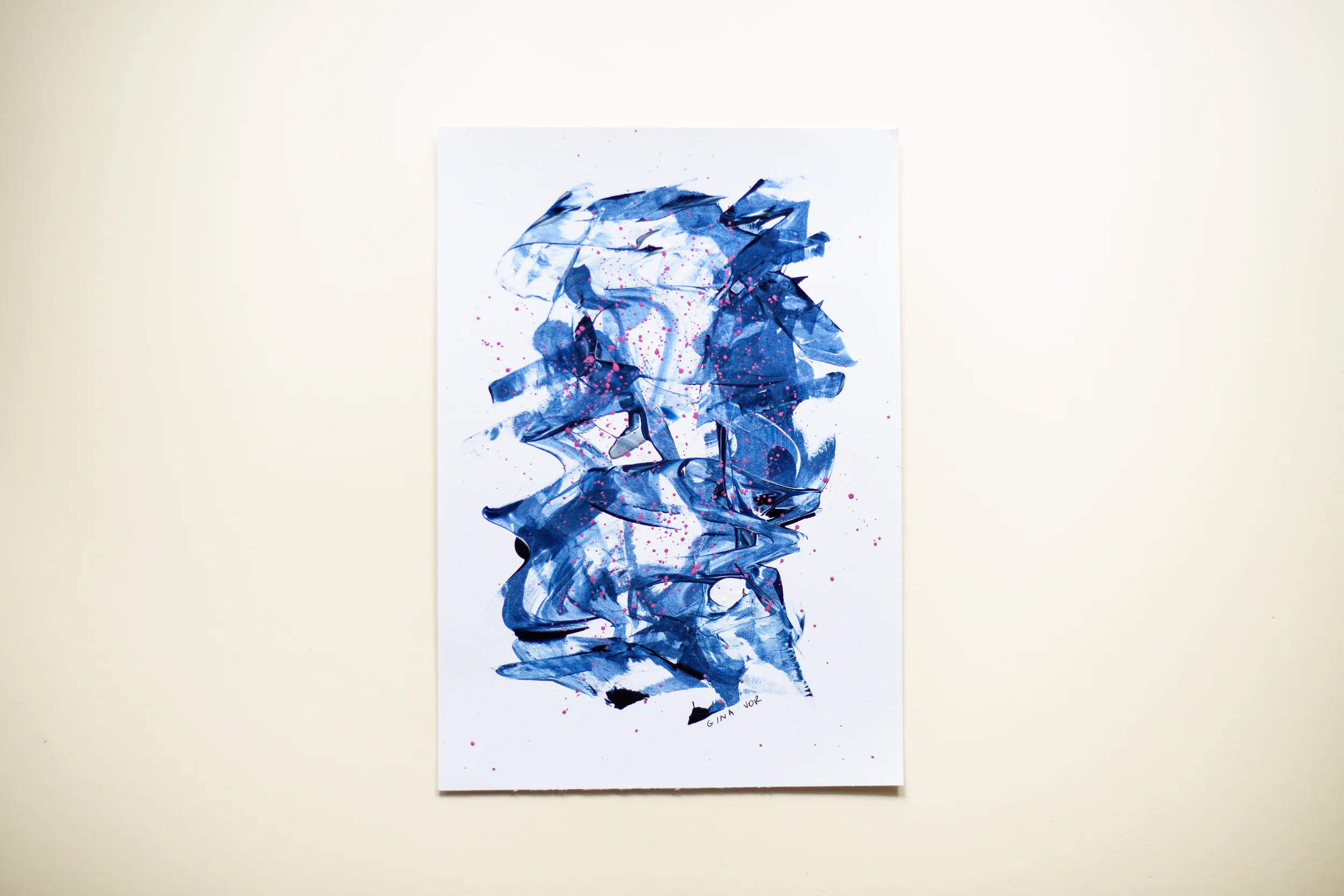 Painting on Paper | Prussian Blue 3 - Image 3