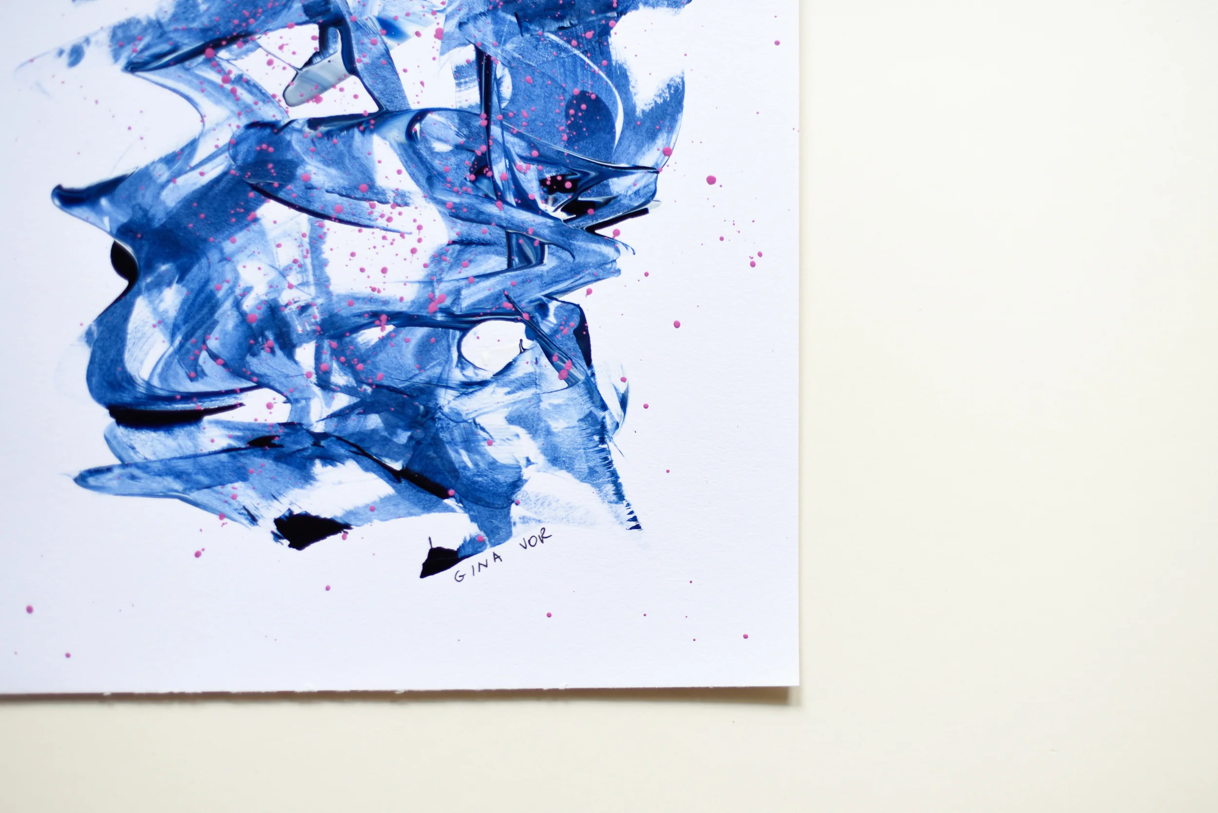 Painting on Paper | Prussian Blue 3 - Image 4