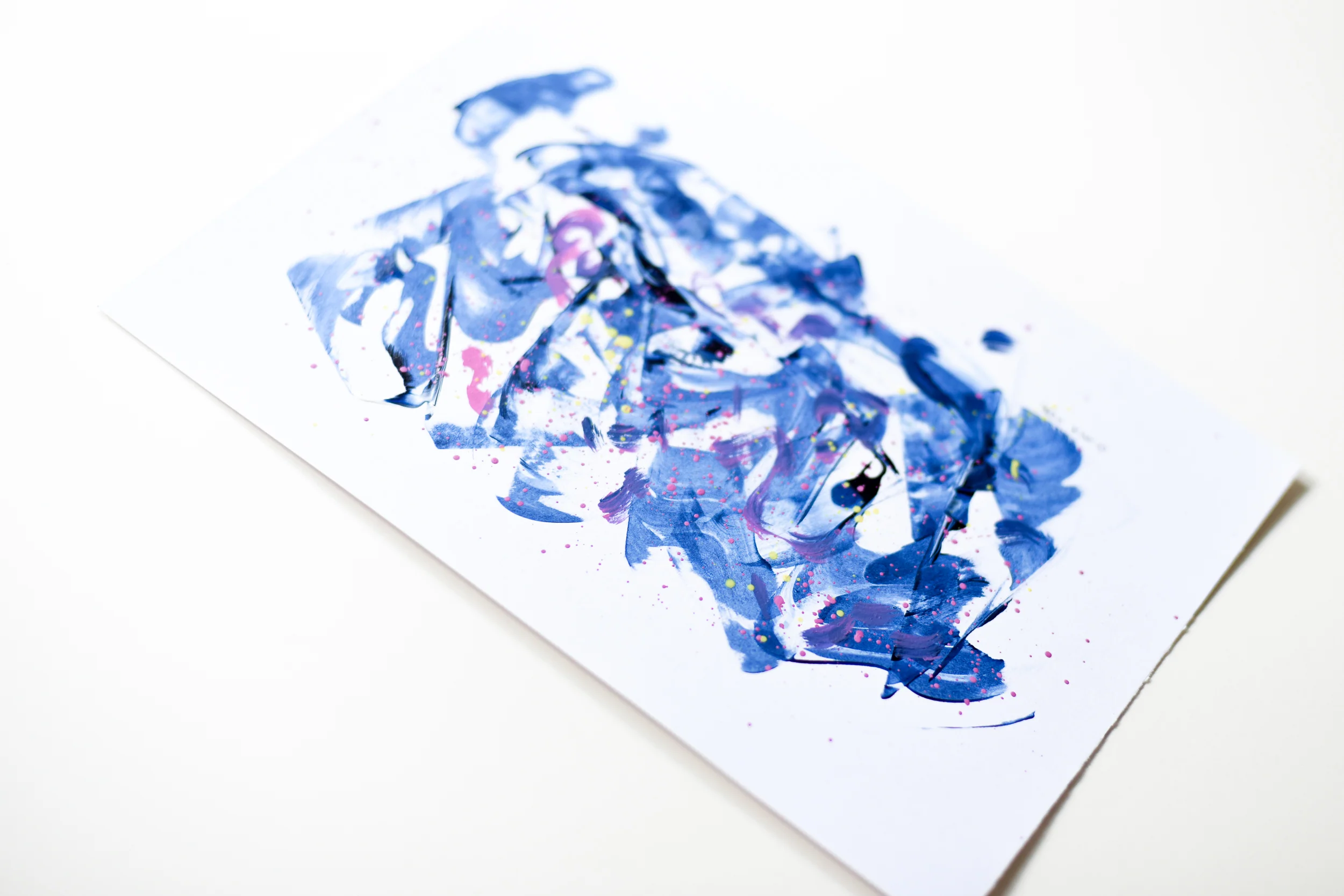 Painting on Paper | Prussian Blue 4 - Image 2
