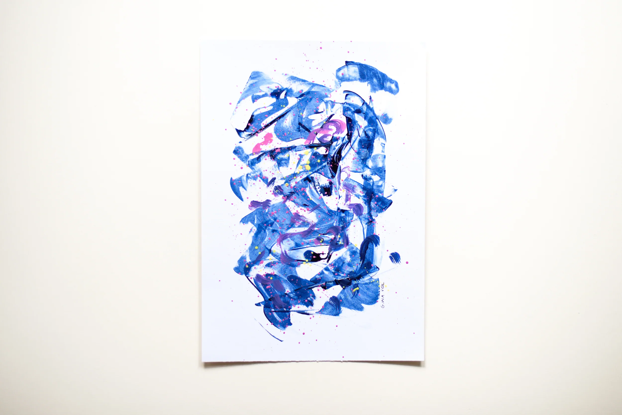 Painting on Paper | Prussian Blue 4 - Image 3