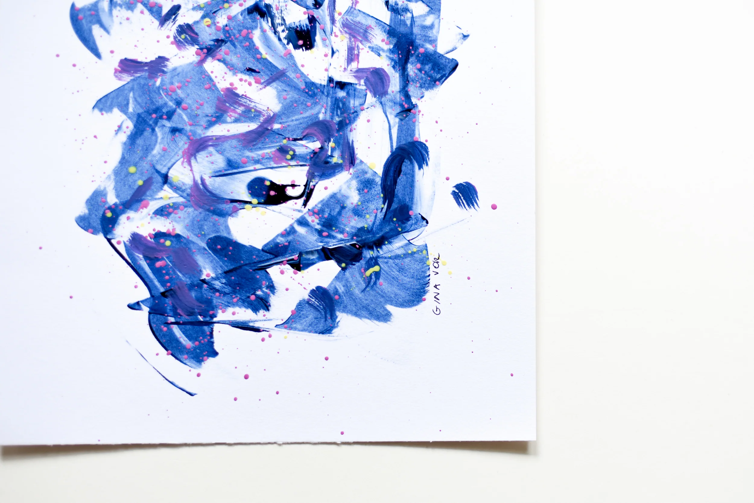 Painting on Paper | Prussian Blue 4 - Image 4