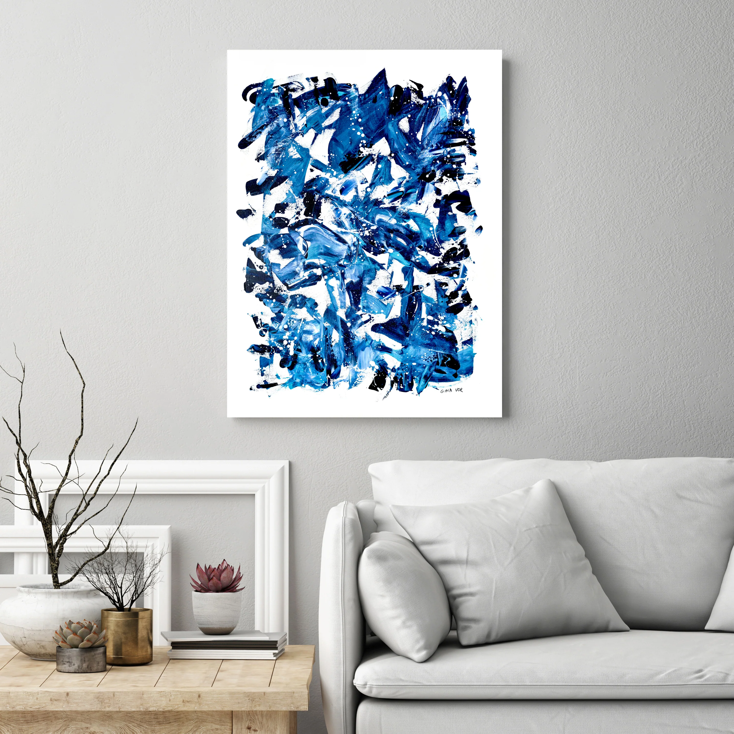 Abstract Painting | Prussian Blue No. 8 - Image 5