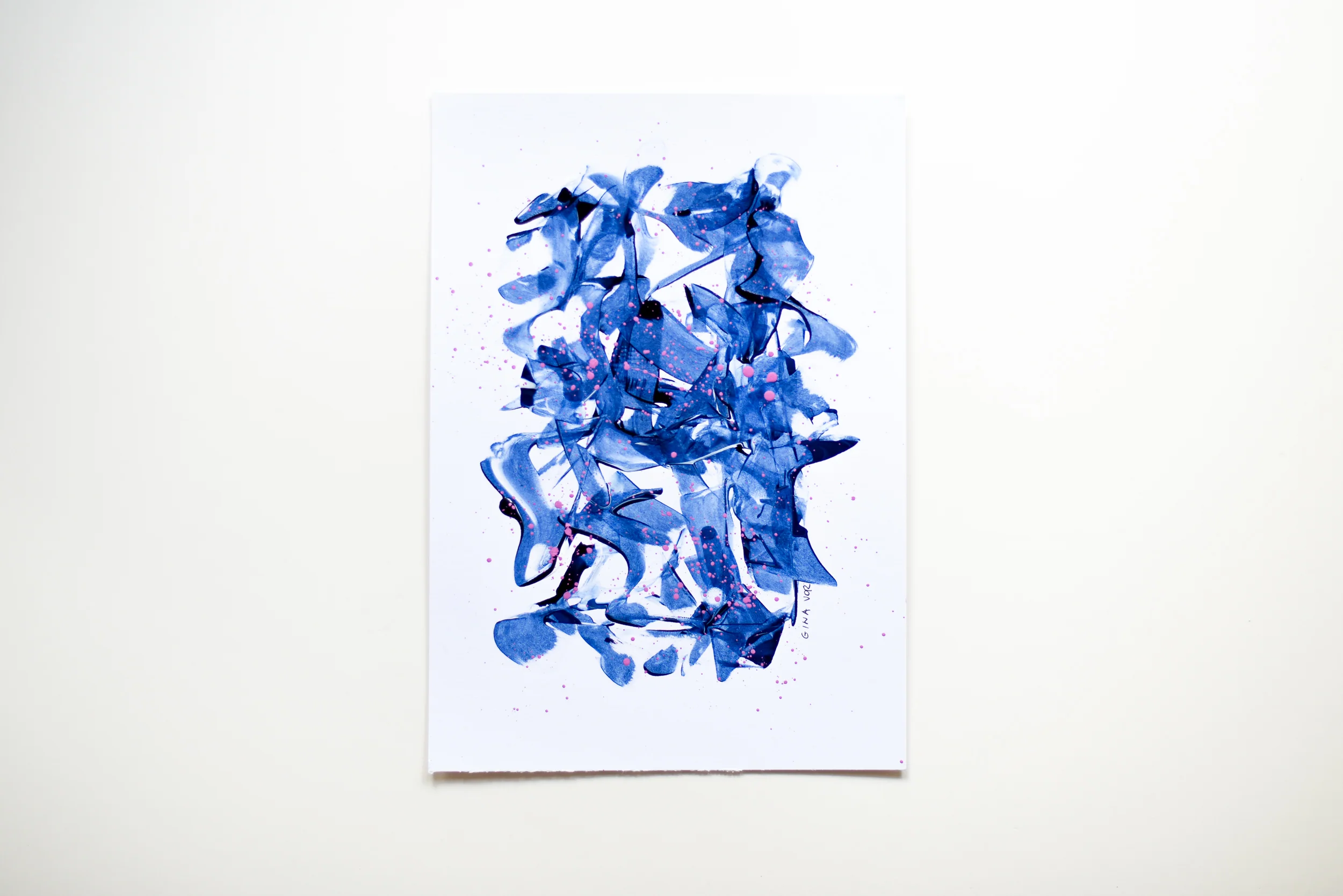 Painting on Paper | Prussian Blue 1 - Image 3