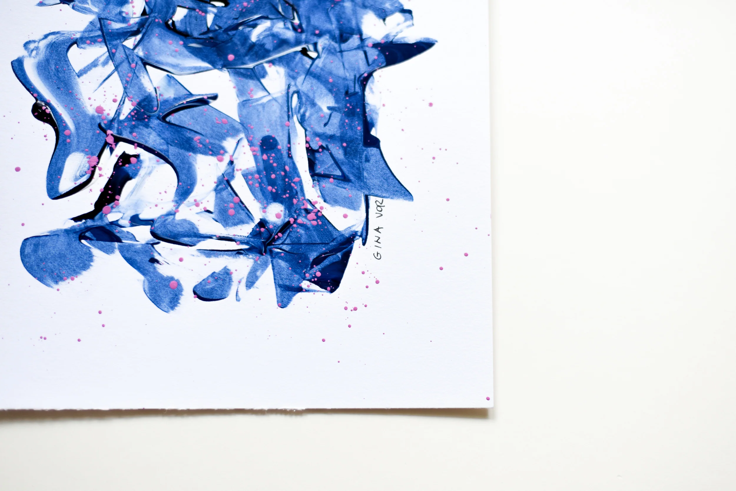 Painting on Paper | Prussian Blue 1 - Image 4