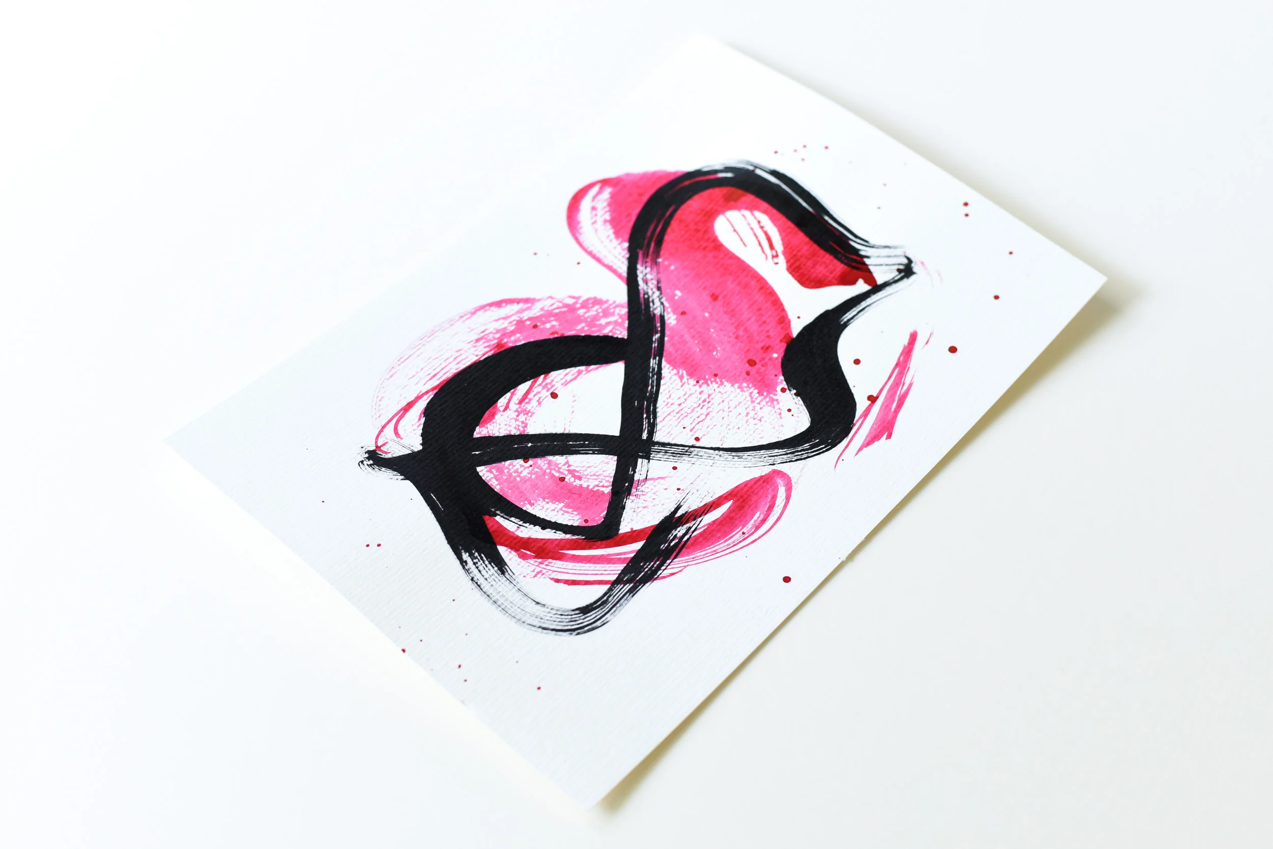 Painting on Paper | Small Red Sign No. 1 - Image 2