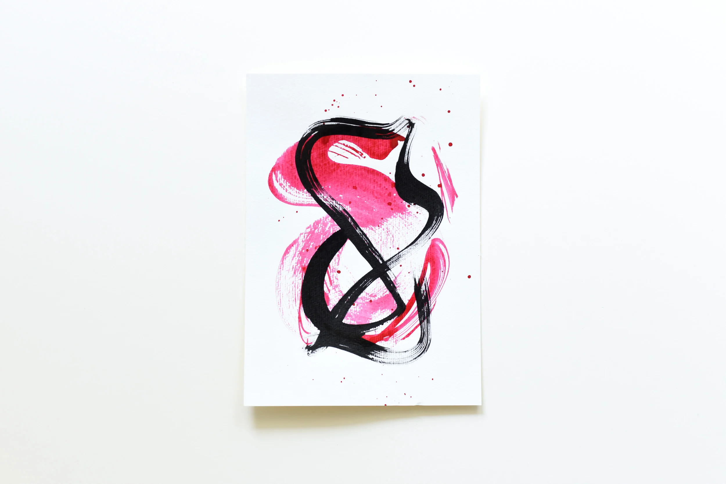 Painting on Paper | Small Red Sign No. 1 - Image 3