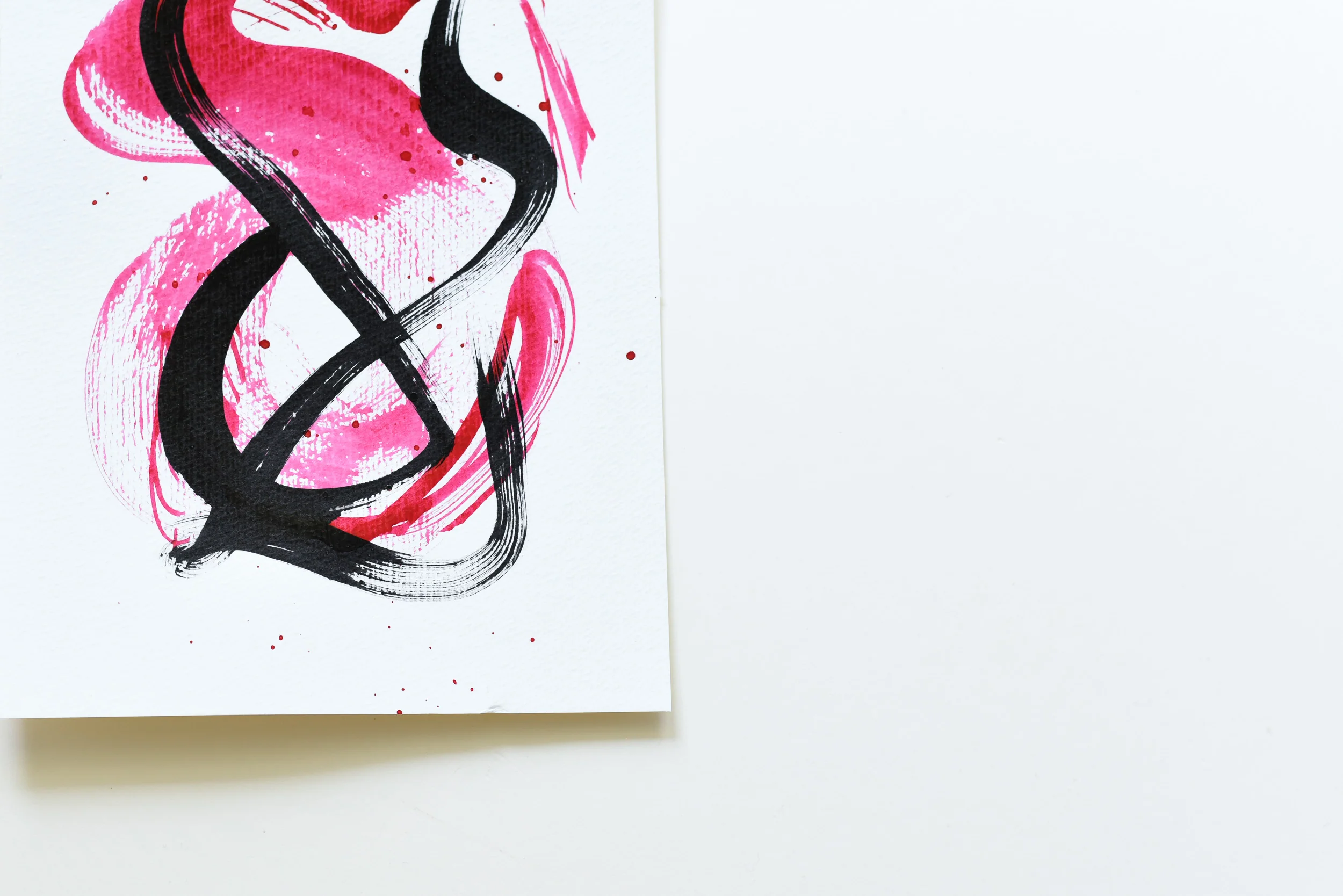 Painting on Paper | Small Red Sign No. 1 - Image 4