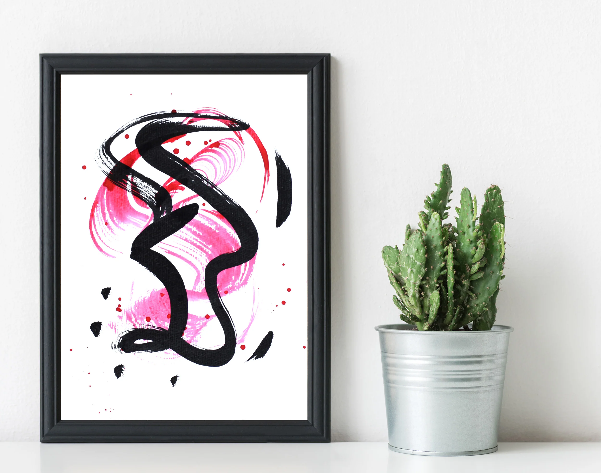 Painting on Paper | Small Red Sign No. 2