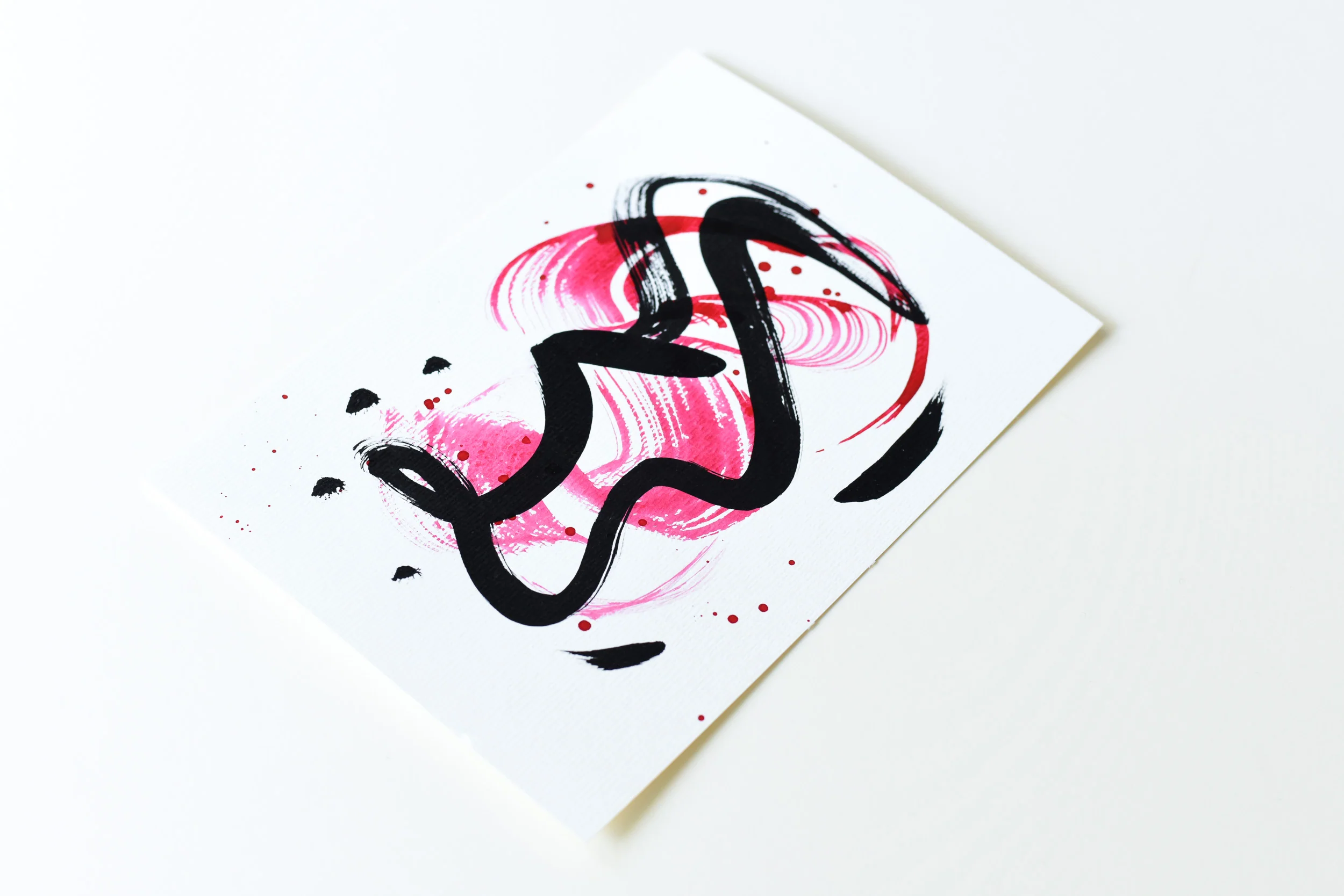 Painting on Paper | Small Red Sign No. 2 - Image 2
