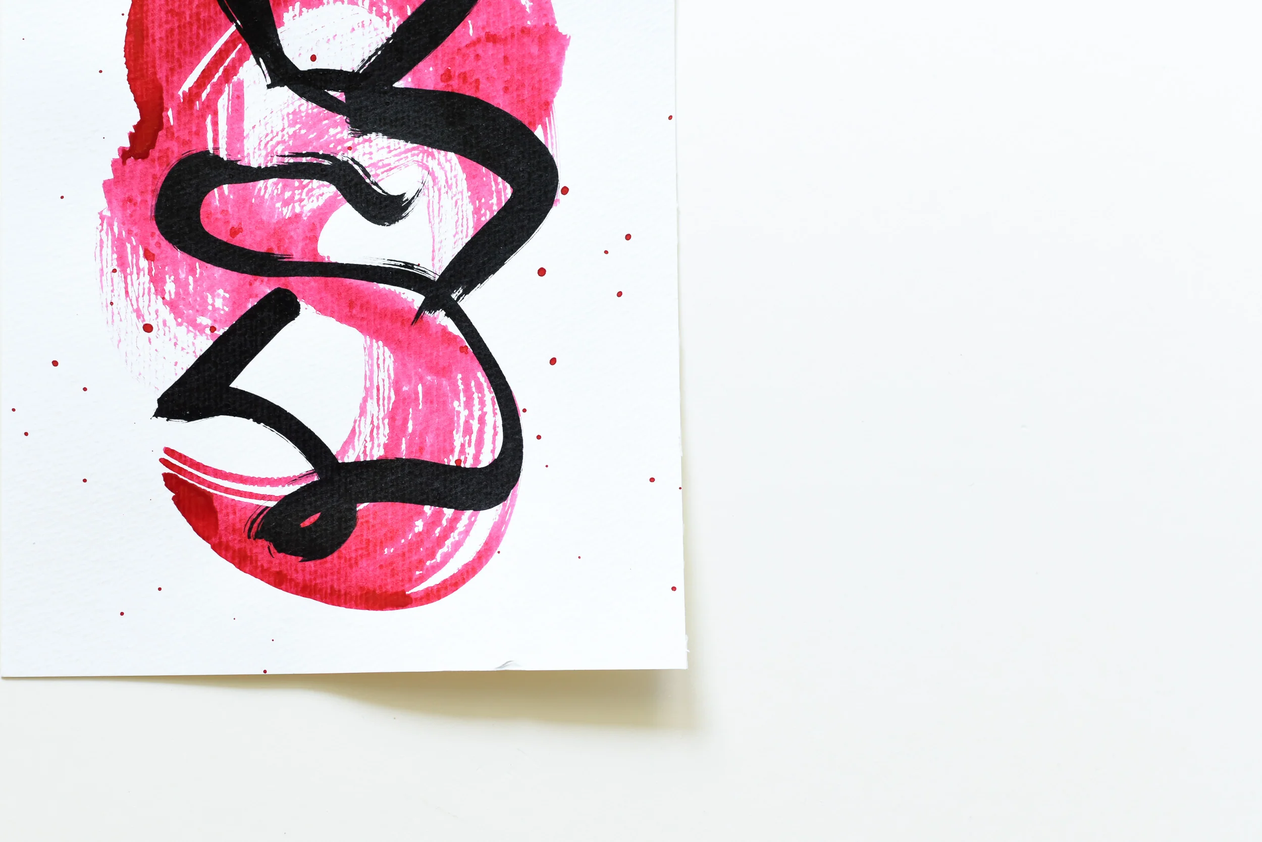 Painting on Paper | Small Red Sign No. 3 - Image 4