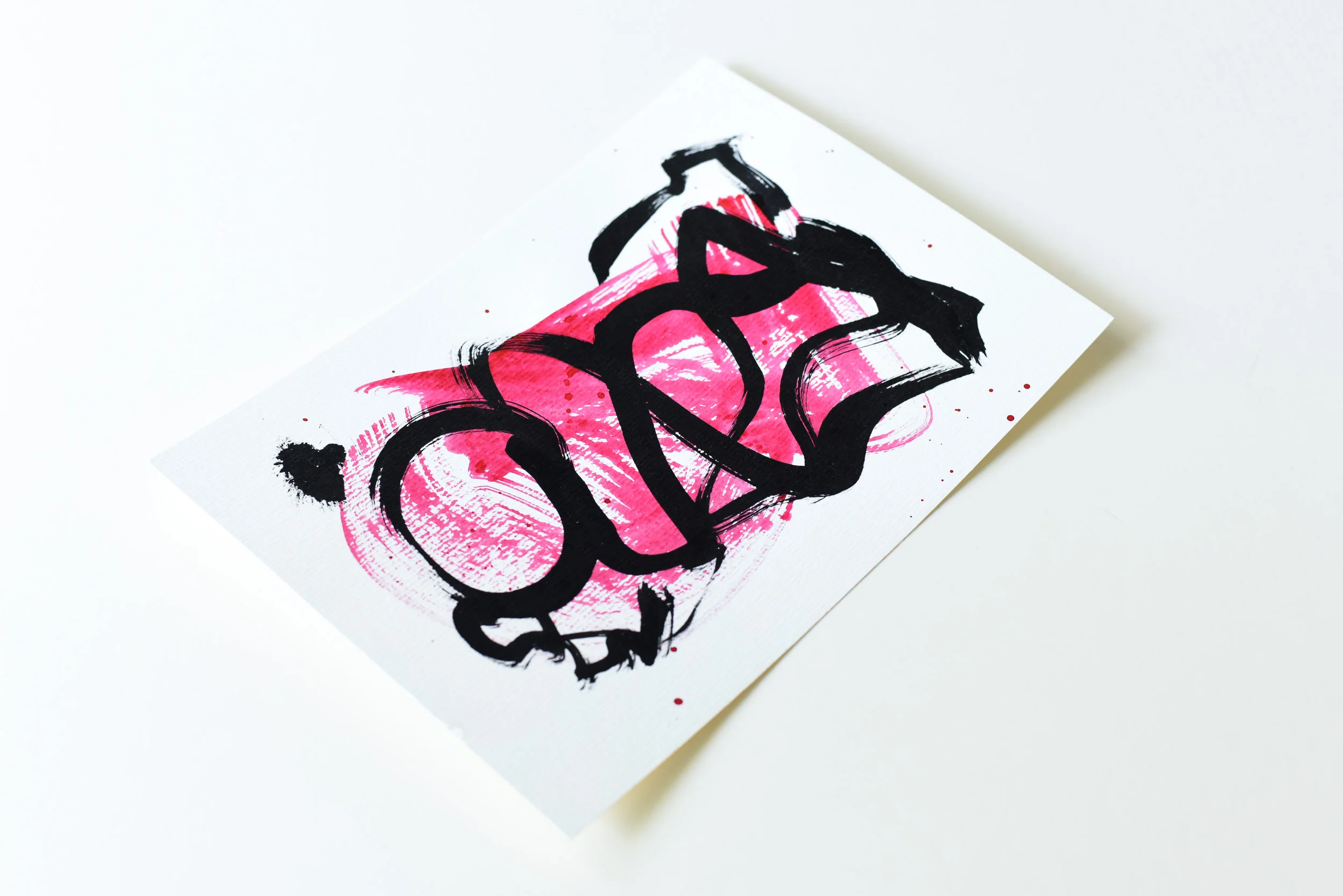 Painting on Paper | Small Red Sign No. 4 - Image 2