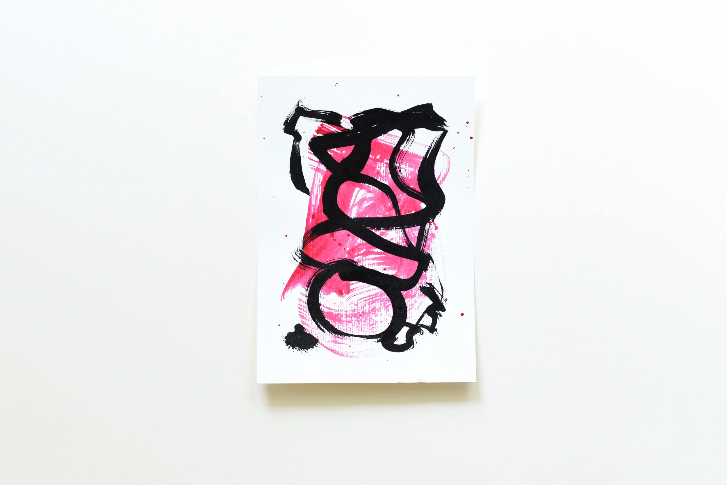 Painting on Paper | Small Red Sign No. 4 - Image 3