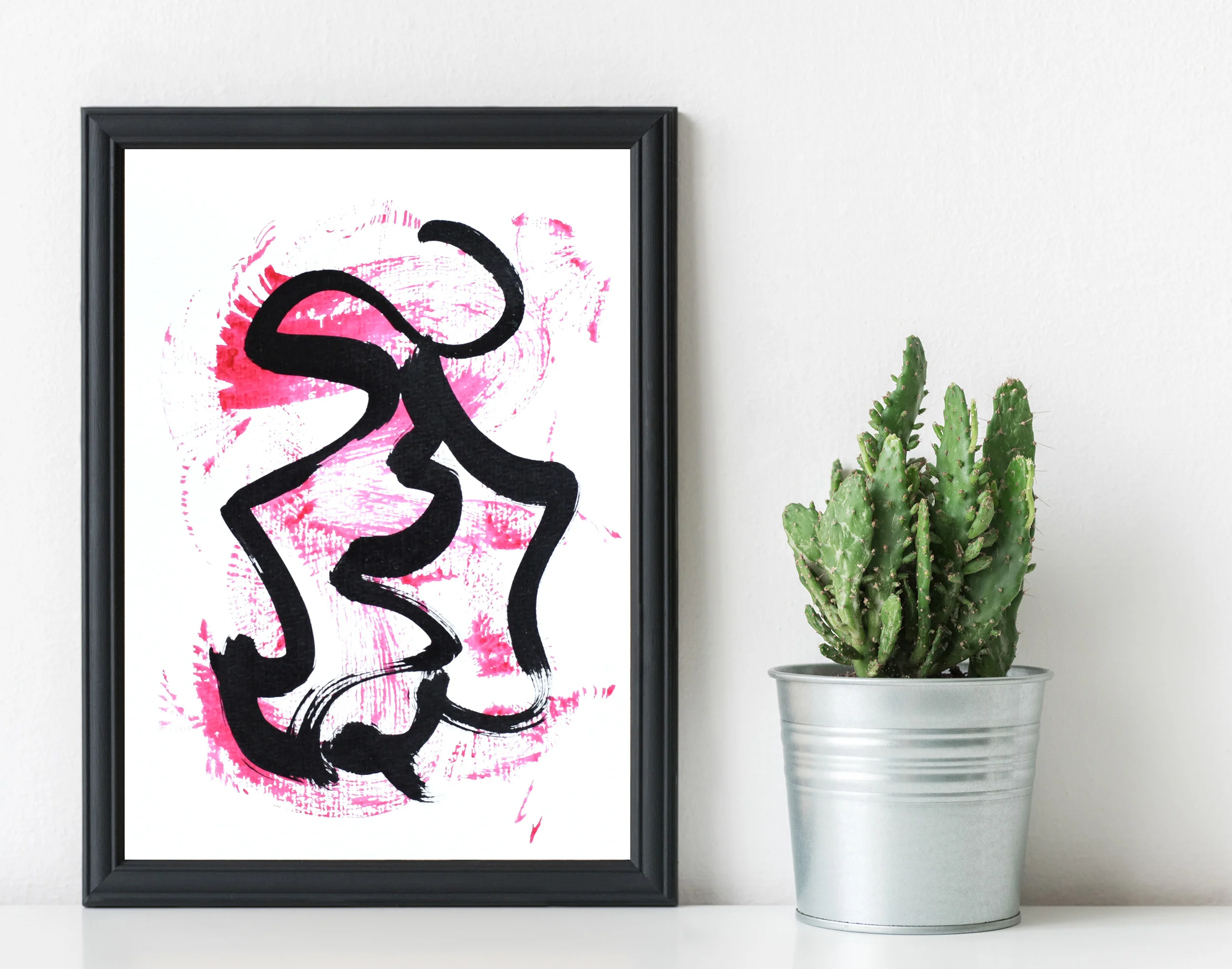 Painting on Paper | Small Red Sign No. 5