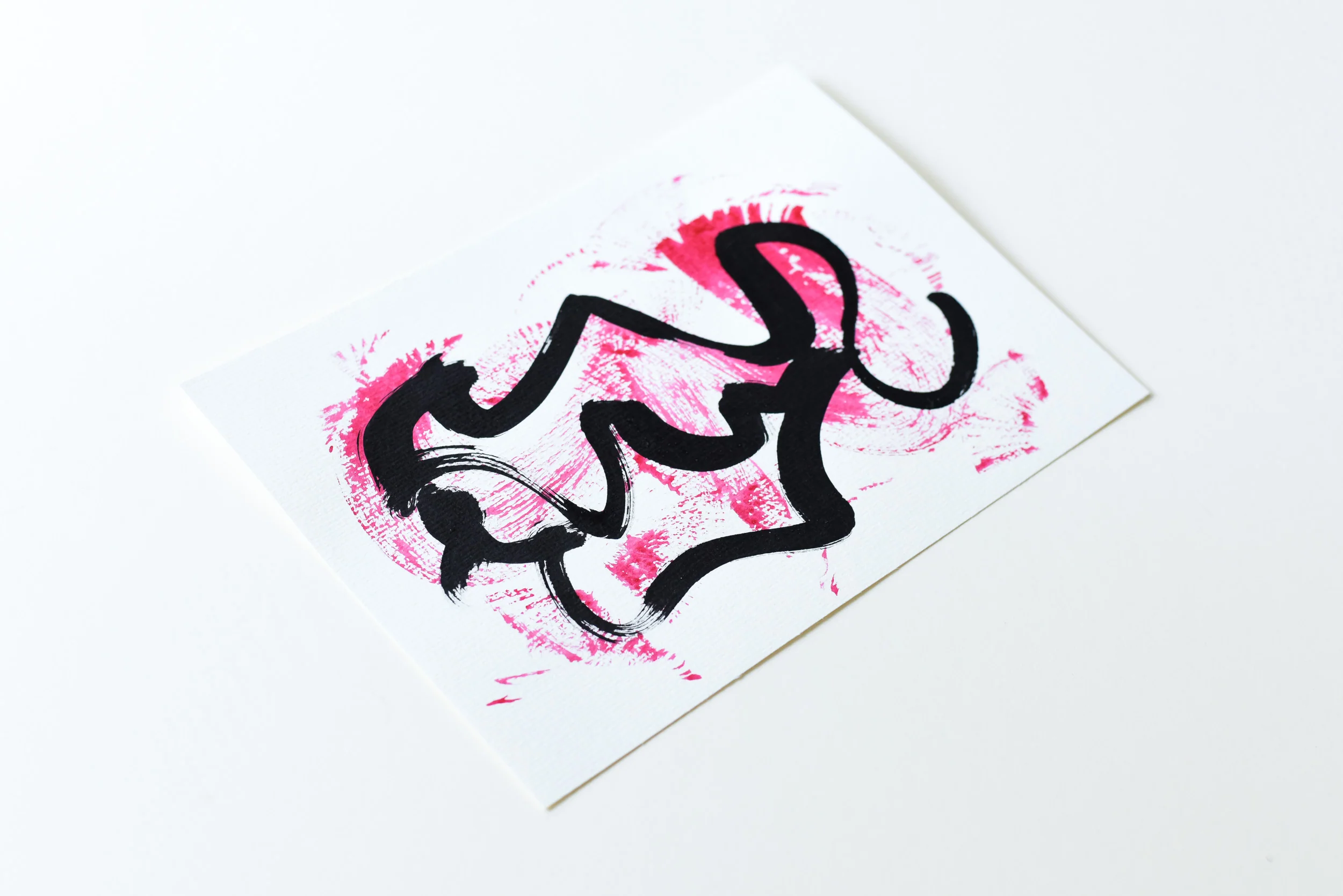 Painting on Paper | Small Red Sign No. 5 - Image 2
