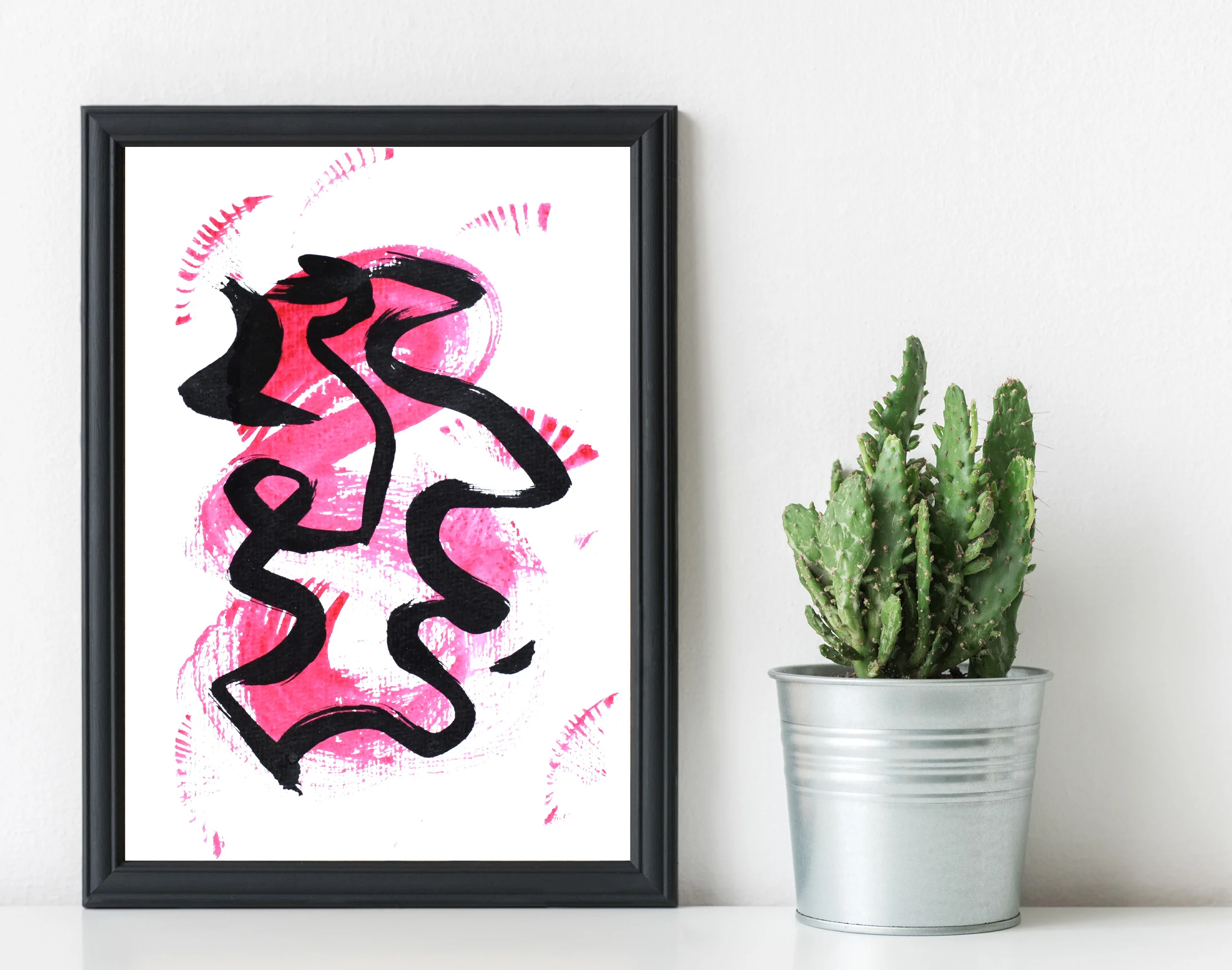 Painting on Paper | Small Red Sign No. 6