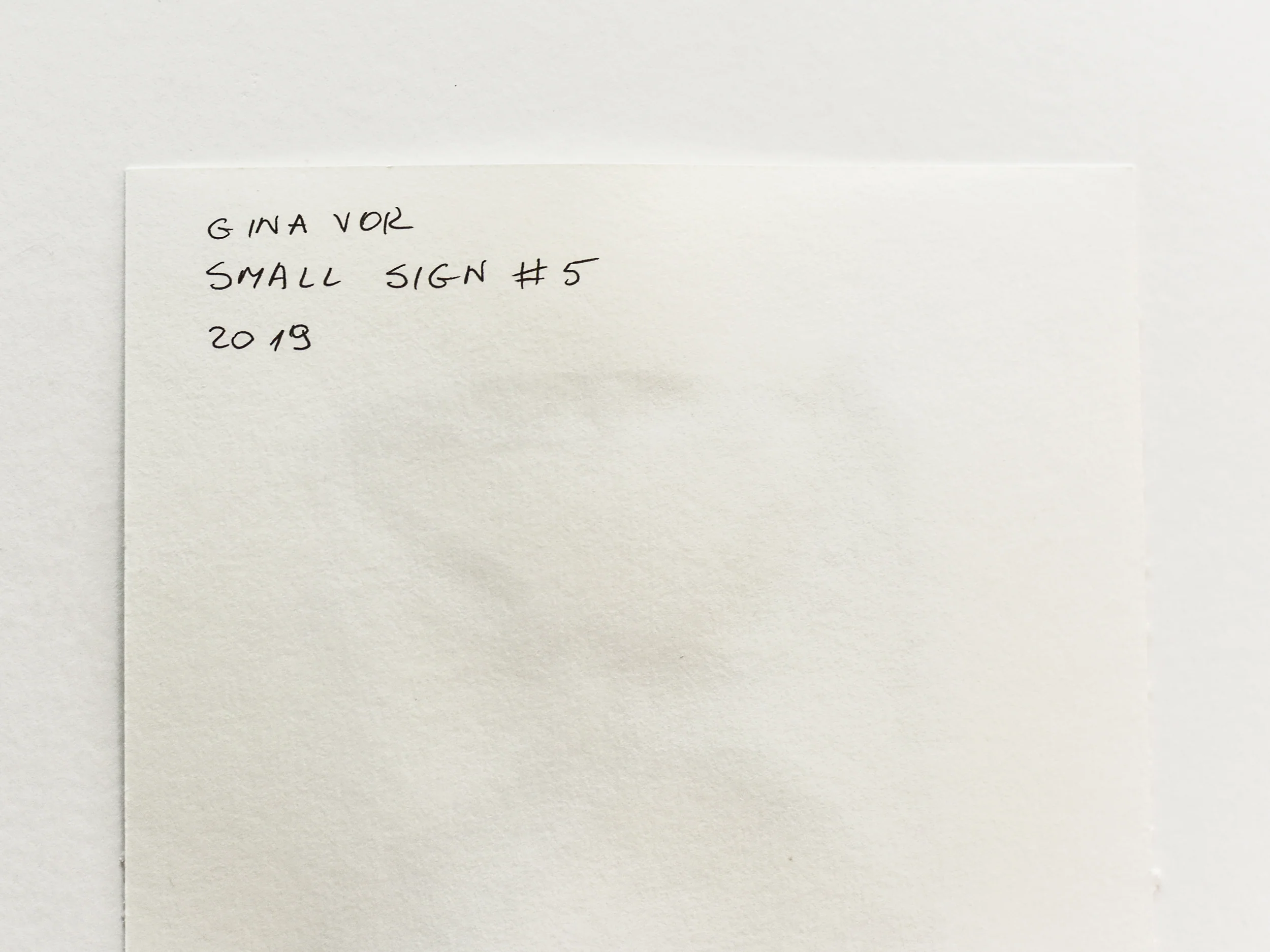 Painting on Paper | Small Sign No. 5 - Image 4