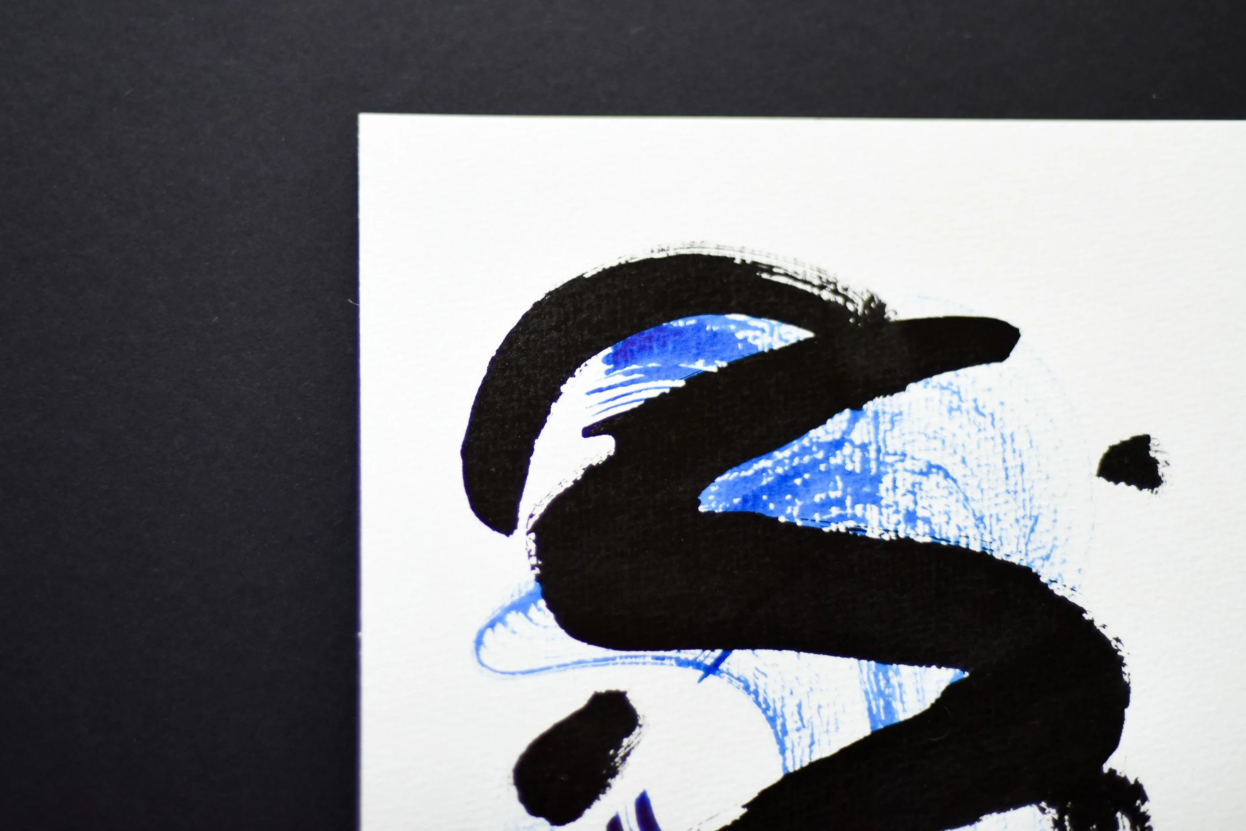 Painting on Paper | Small Blue Sign No. 4 - Image 4