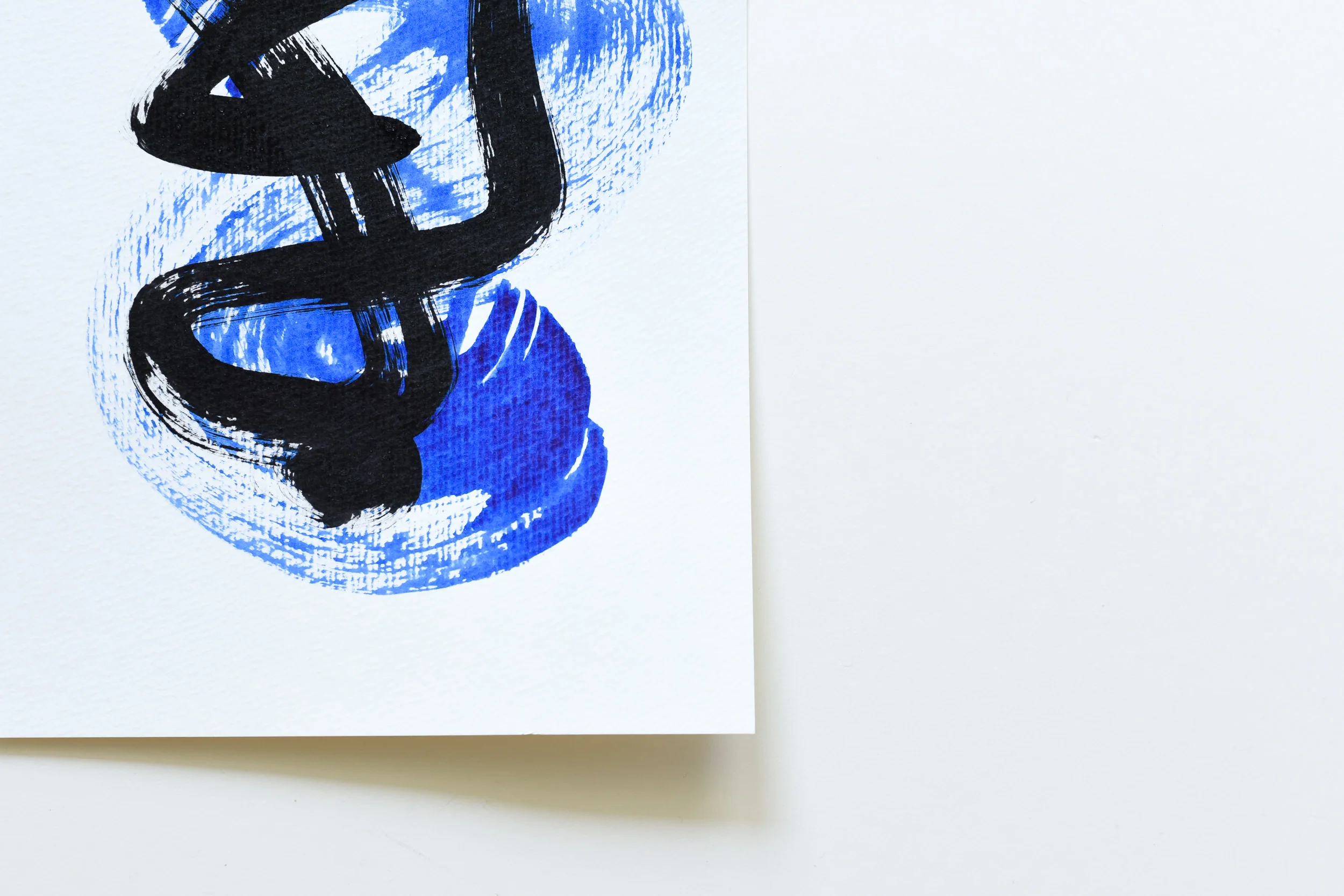 Painting on Paper | Small Blue Sign No. 6 - Image 4