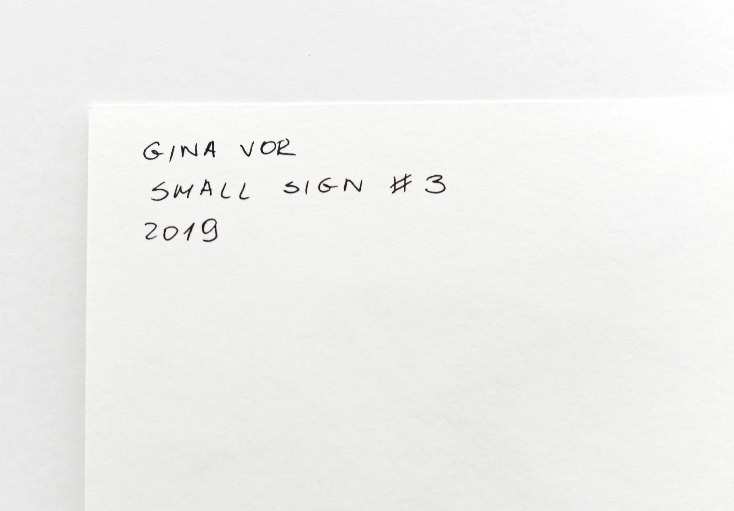 Painting on Paper | Small Sign No. 3 - Image 4