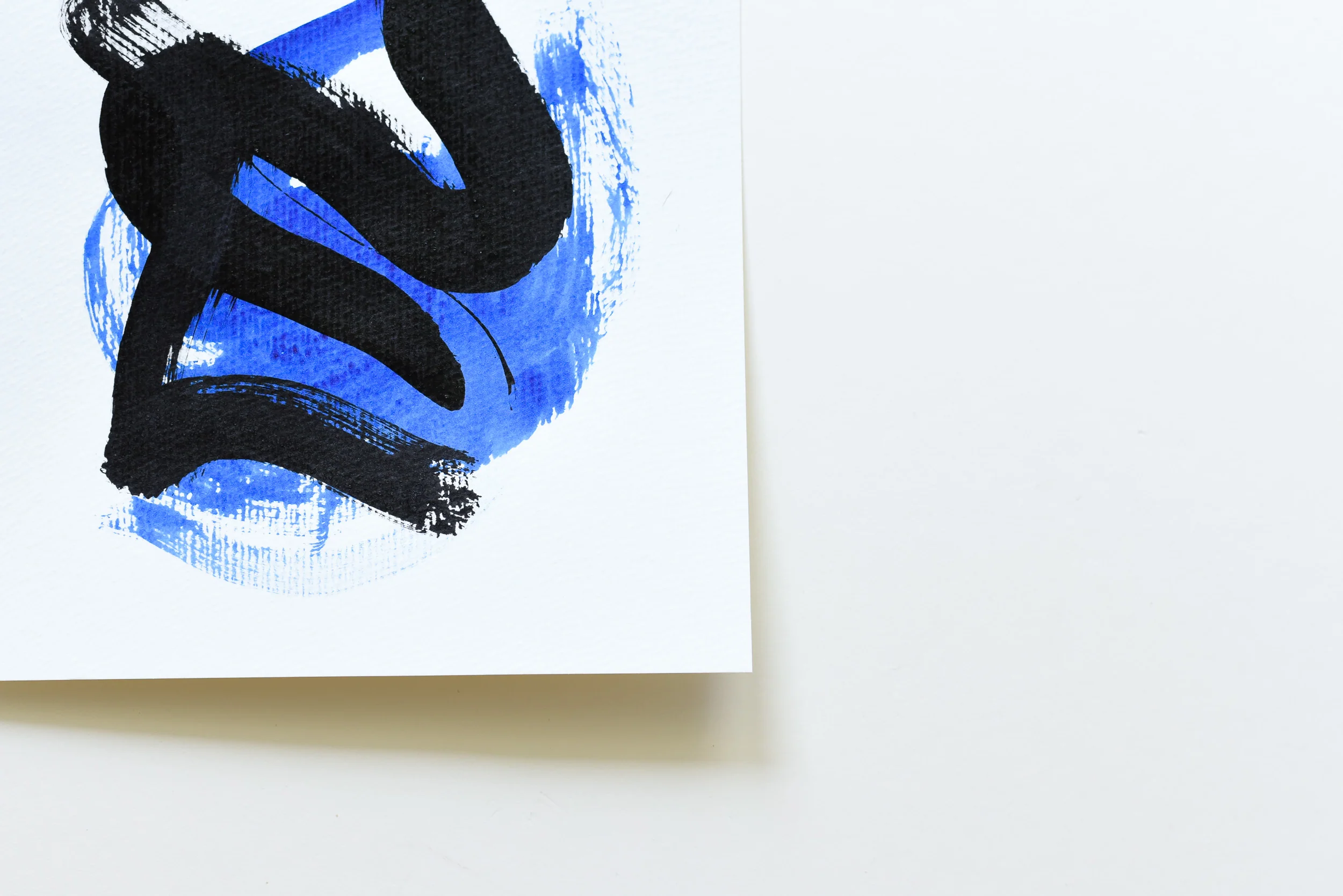 Painting on Paper | Small Blue Sign No. 5 - Image 4