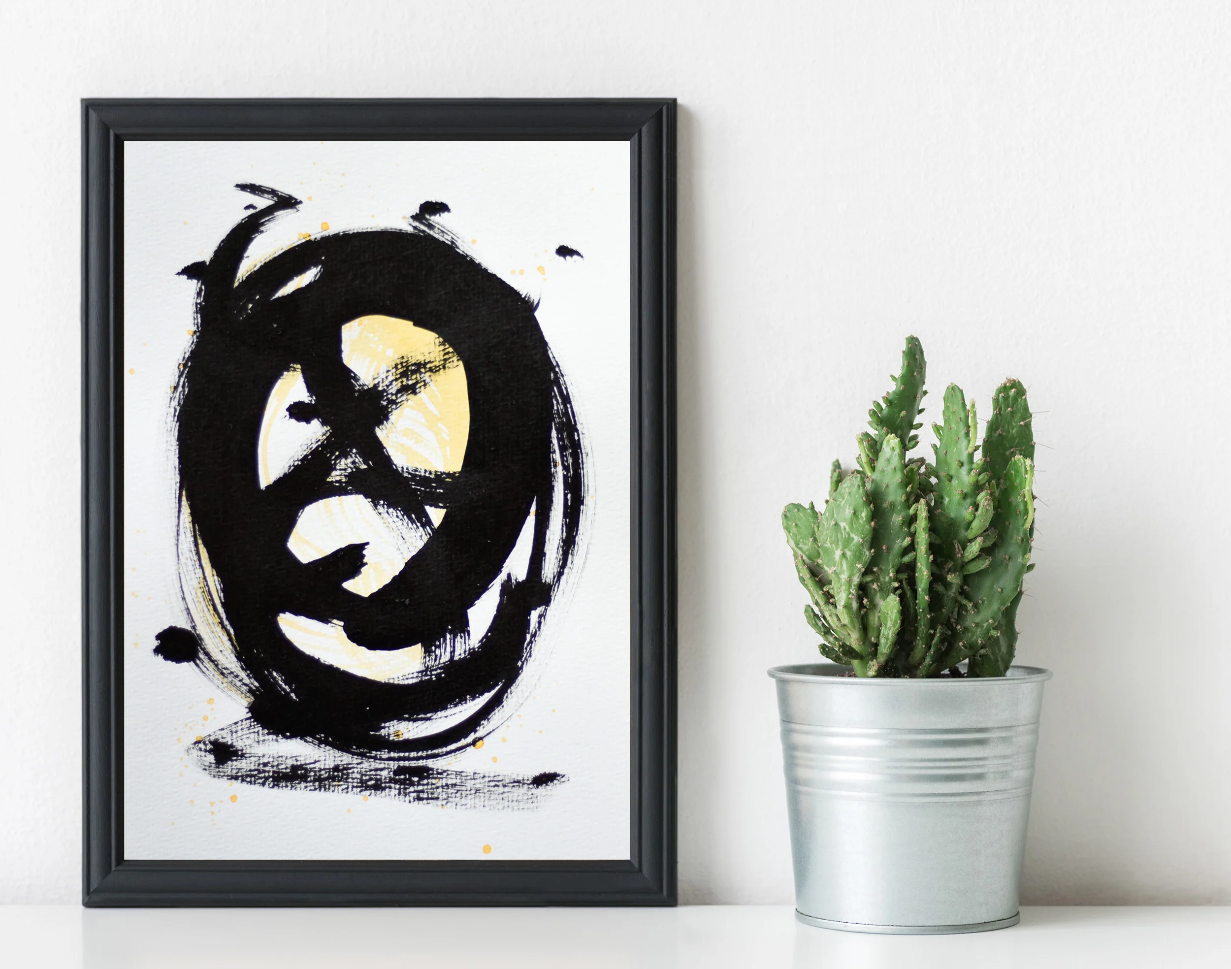 Painting on Paper | Small Yellow Sign No. 8