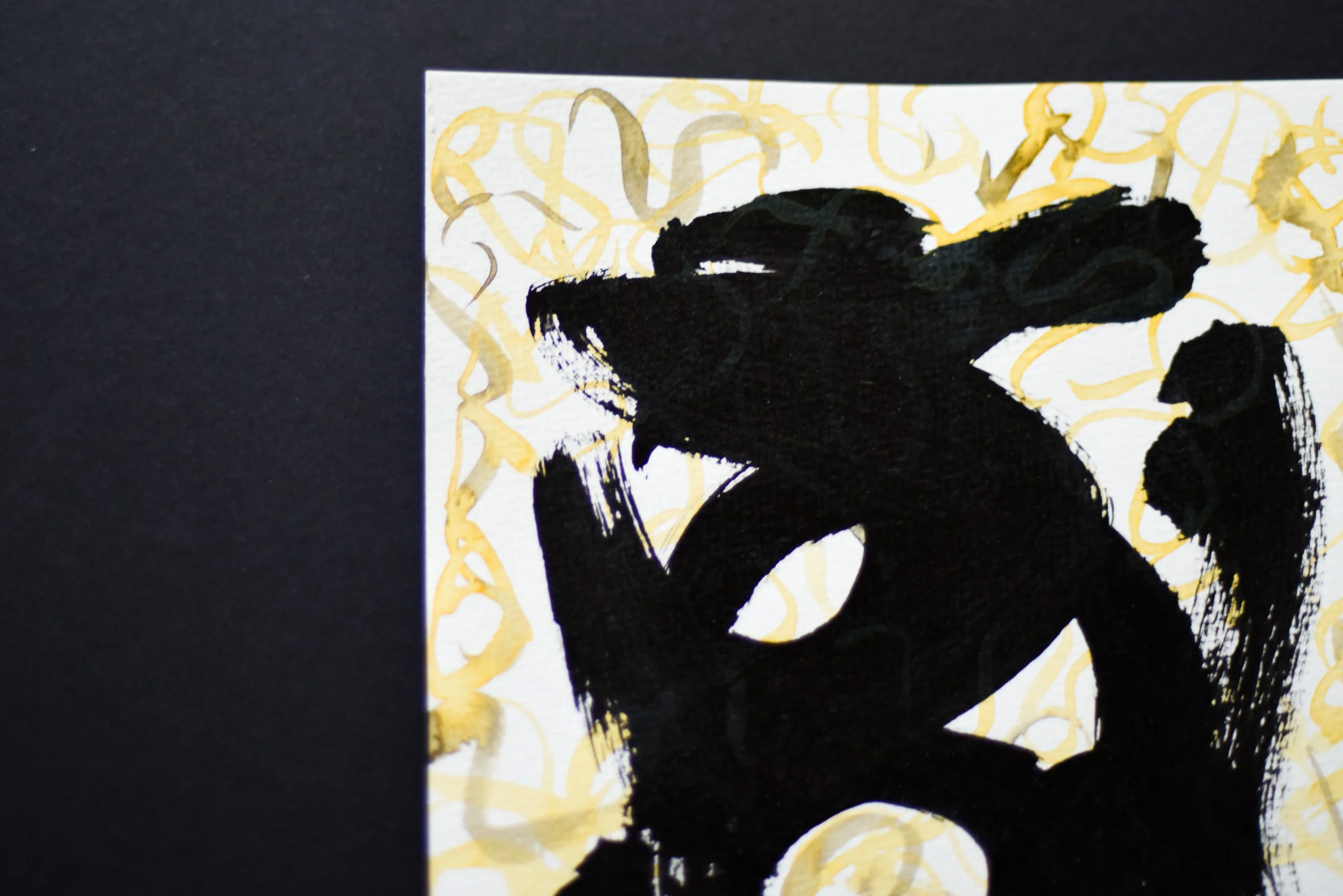 Paintings on Paper | Two Small Yellow Signs - Image 5