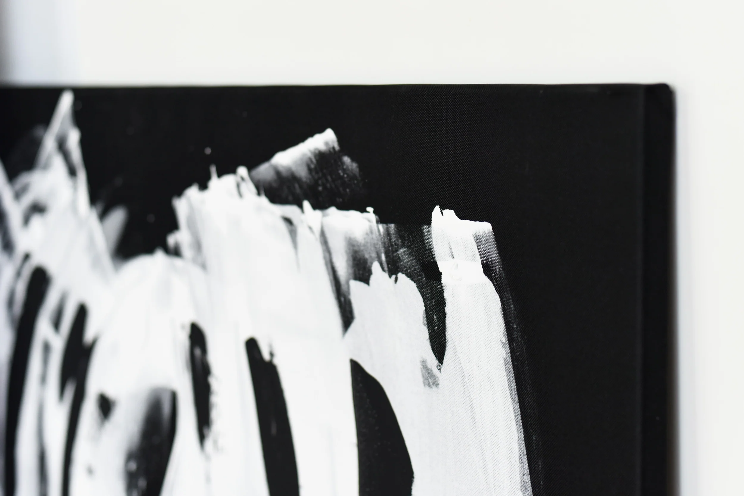Abstract Painting | White and Black 3 - Image 3