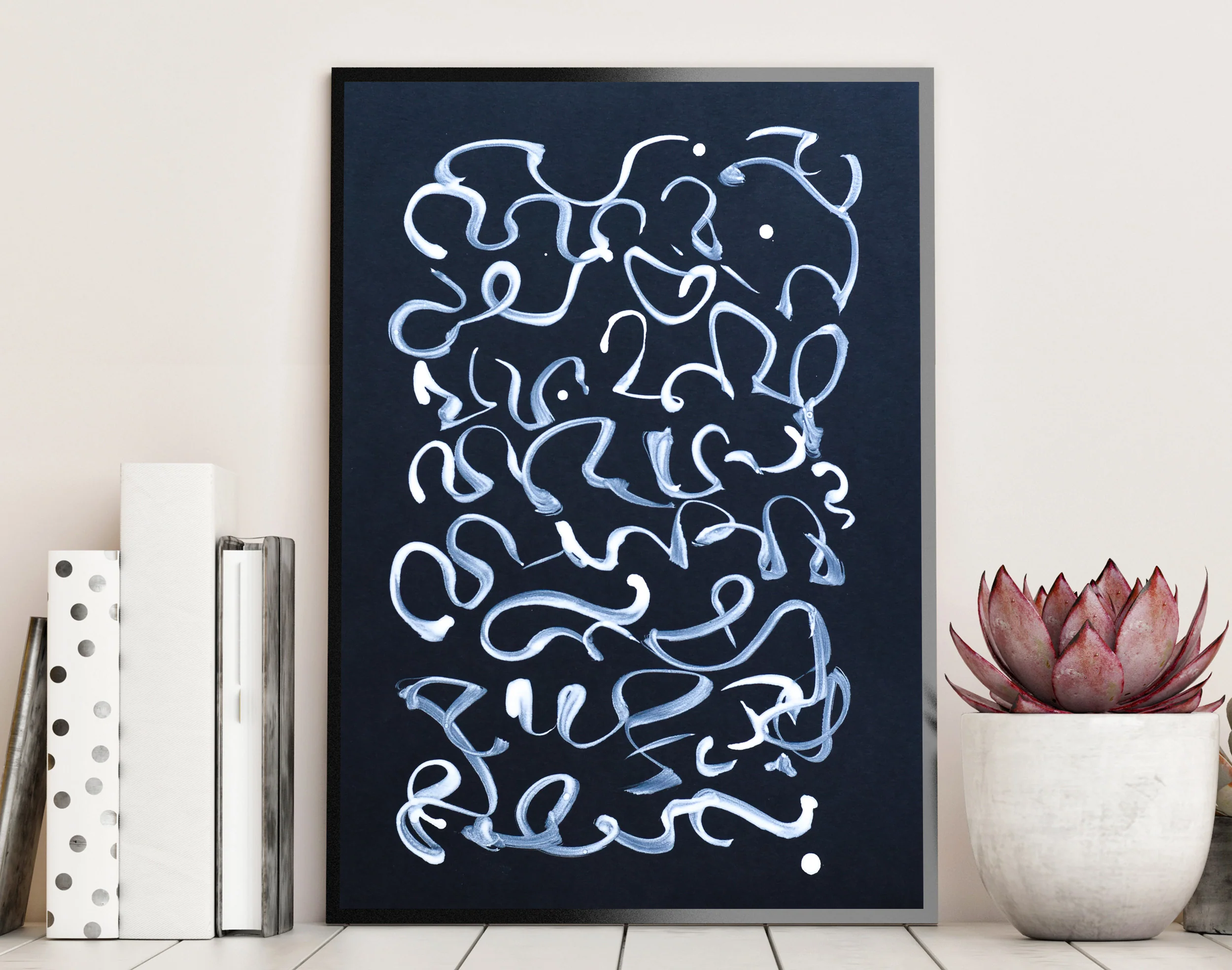 Painting on Paper | White Line 2