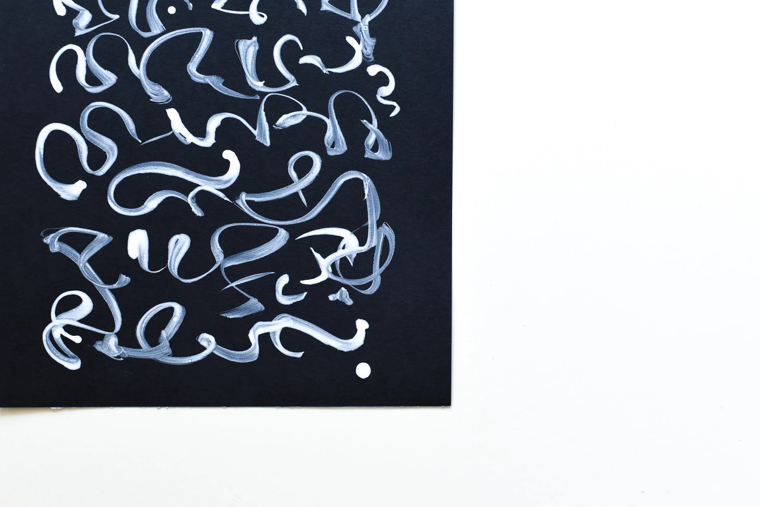 Painting on Paper | White Line 2 - Image 3
