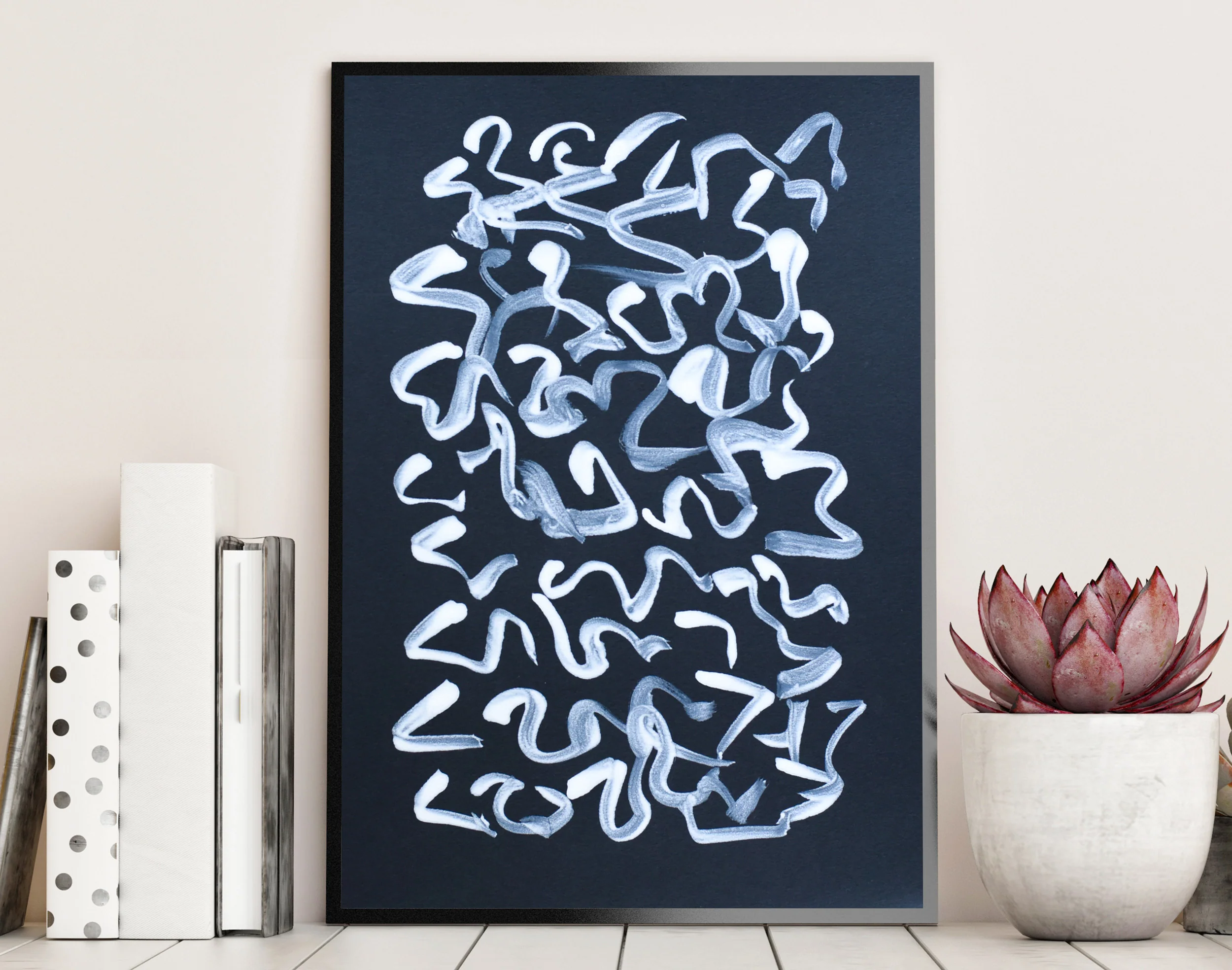 Painting on Paper | White Line 3