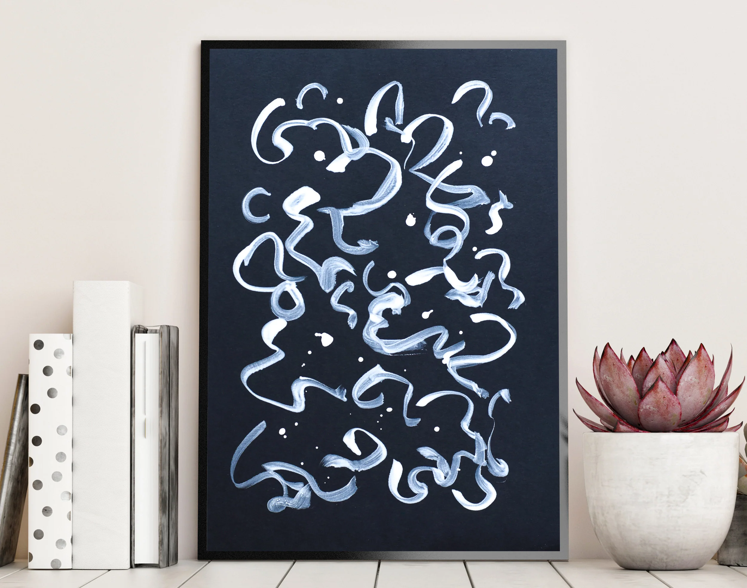 Painting on Paper | White Line 4