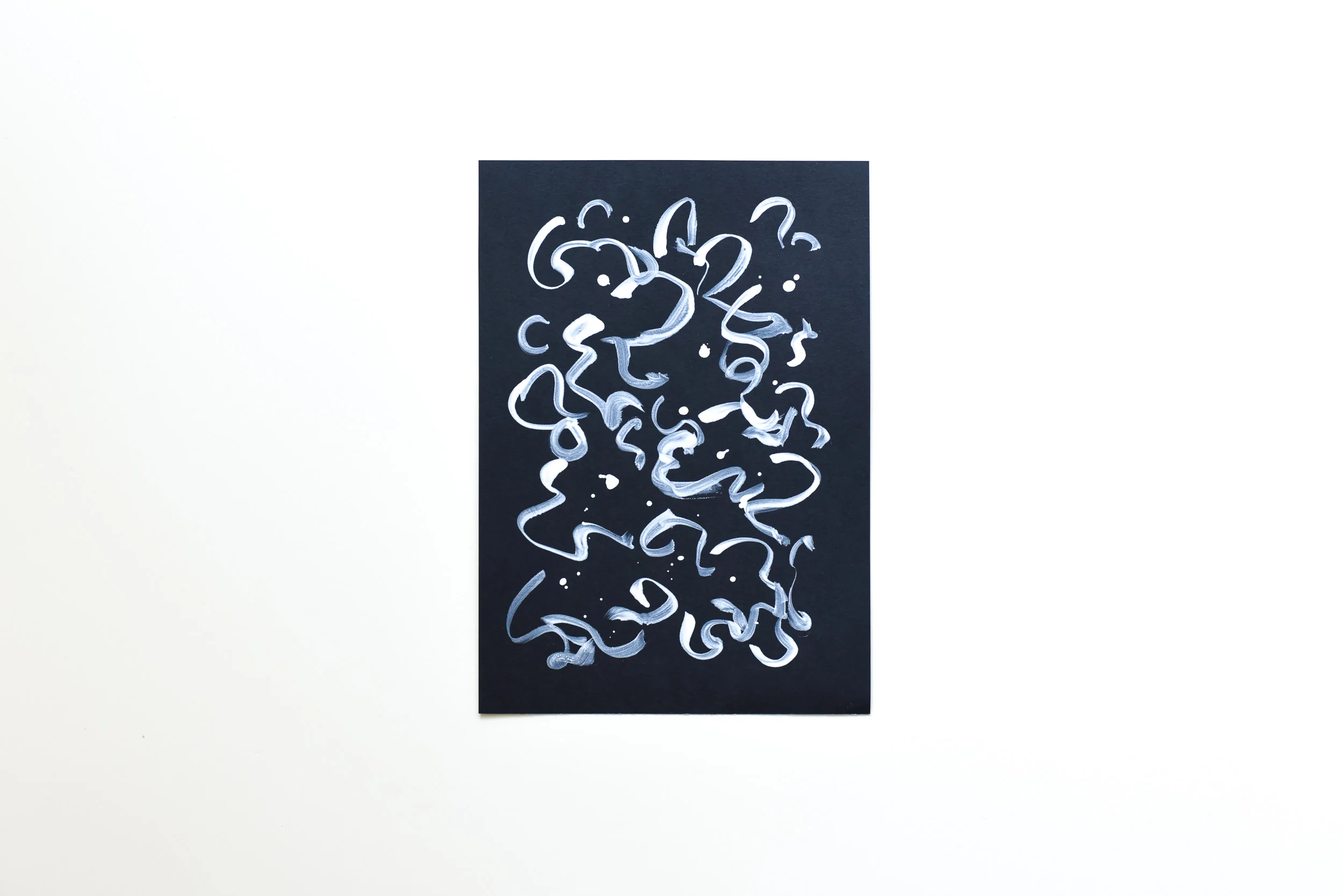 Painting on Paper | White Line 4 - Image 3
