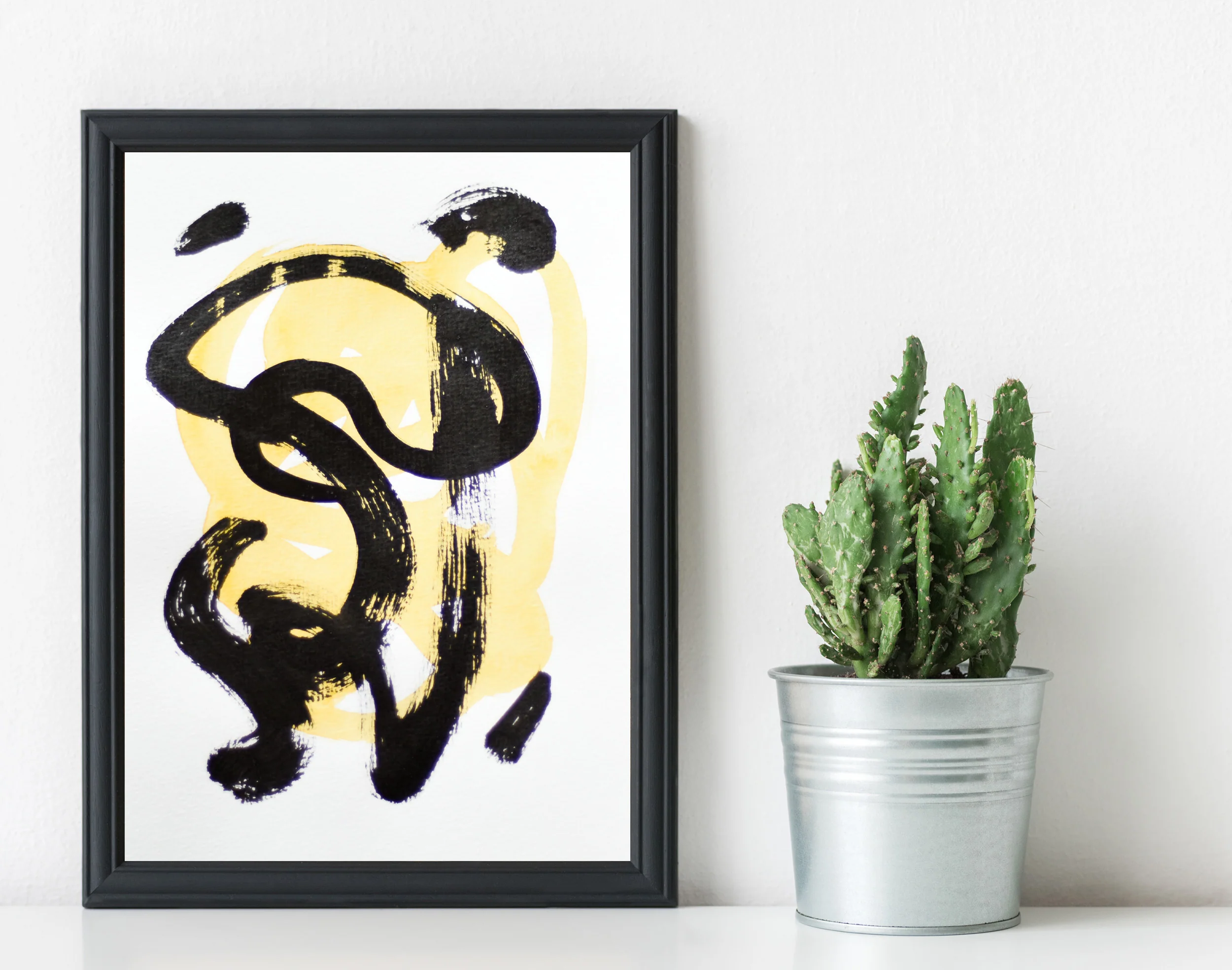 Painting on Paper | Small Yellow Sign No. 1