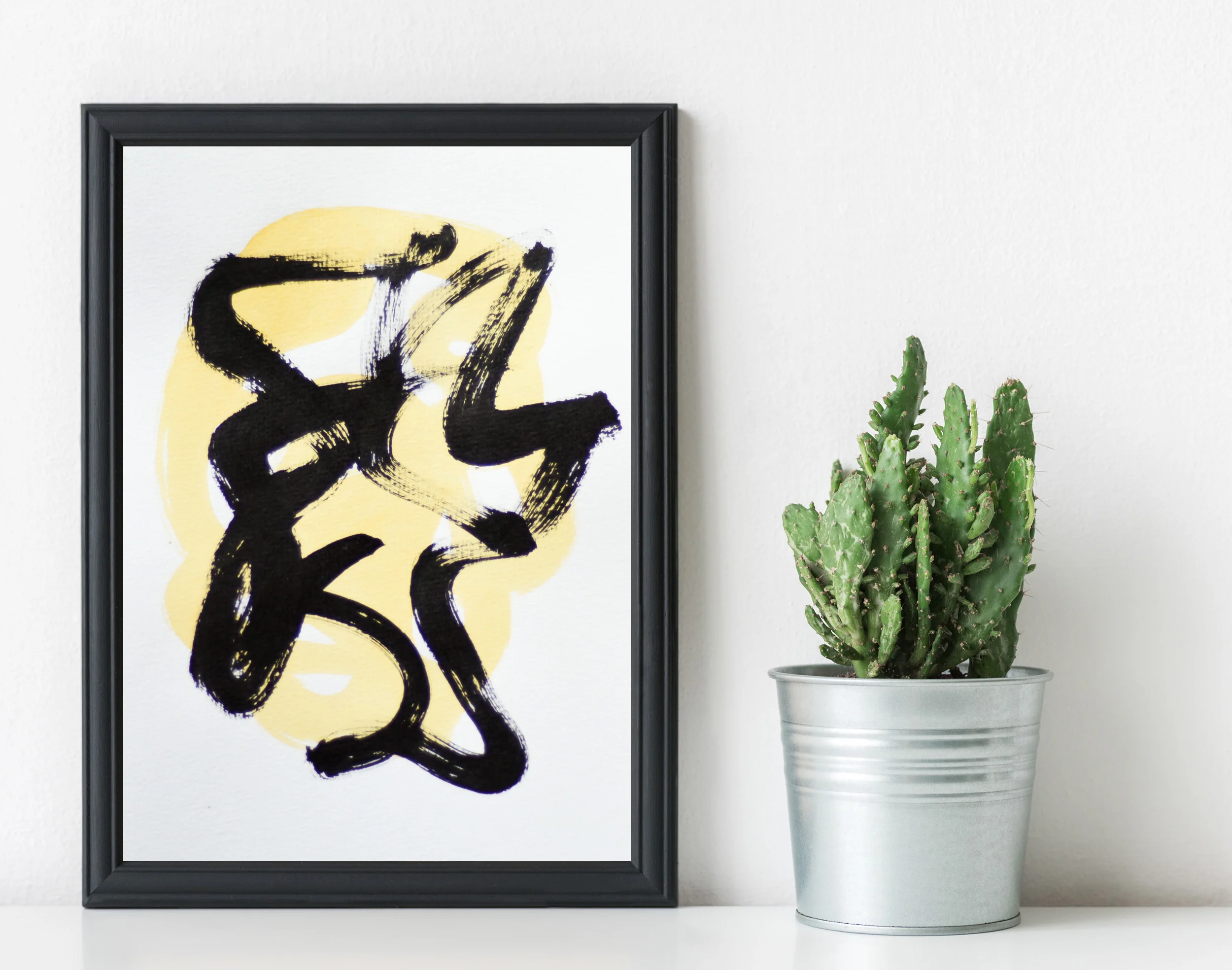 Painting on Paper | Small Yellow Sign No. 10