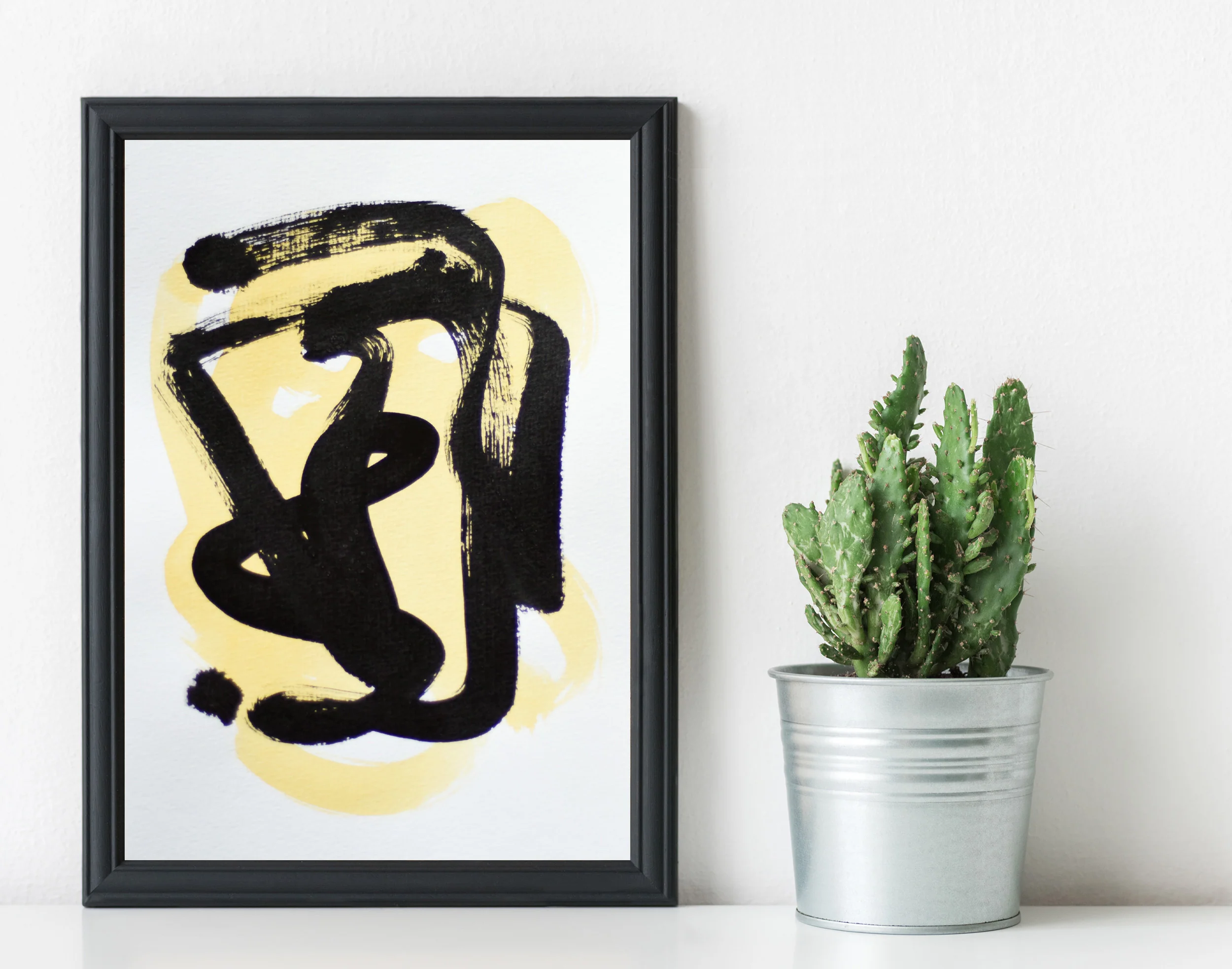 Painting on Paper | Small Yellow Sign No. 11