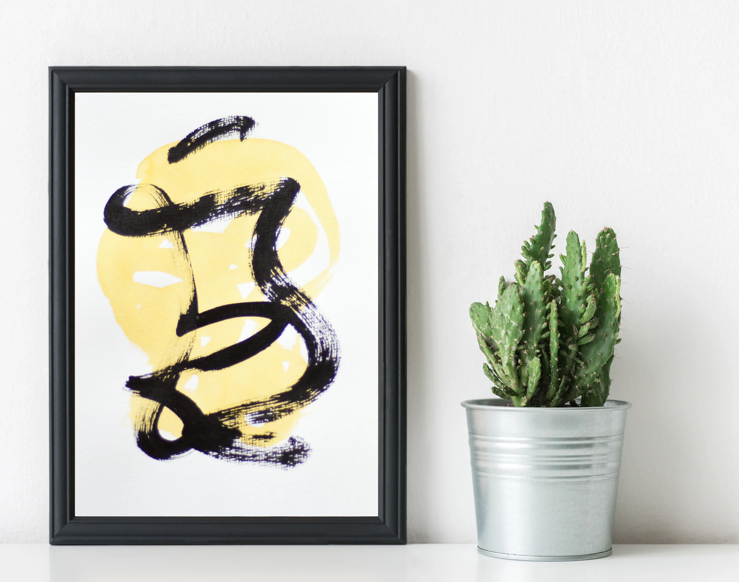 Painting on Paper | Small Yellow Sign No. 2