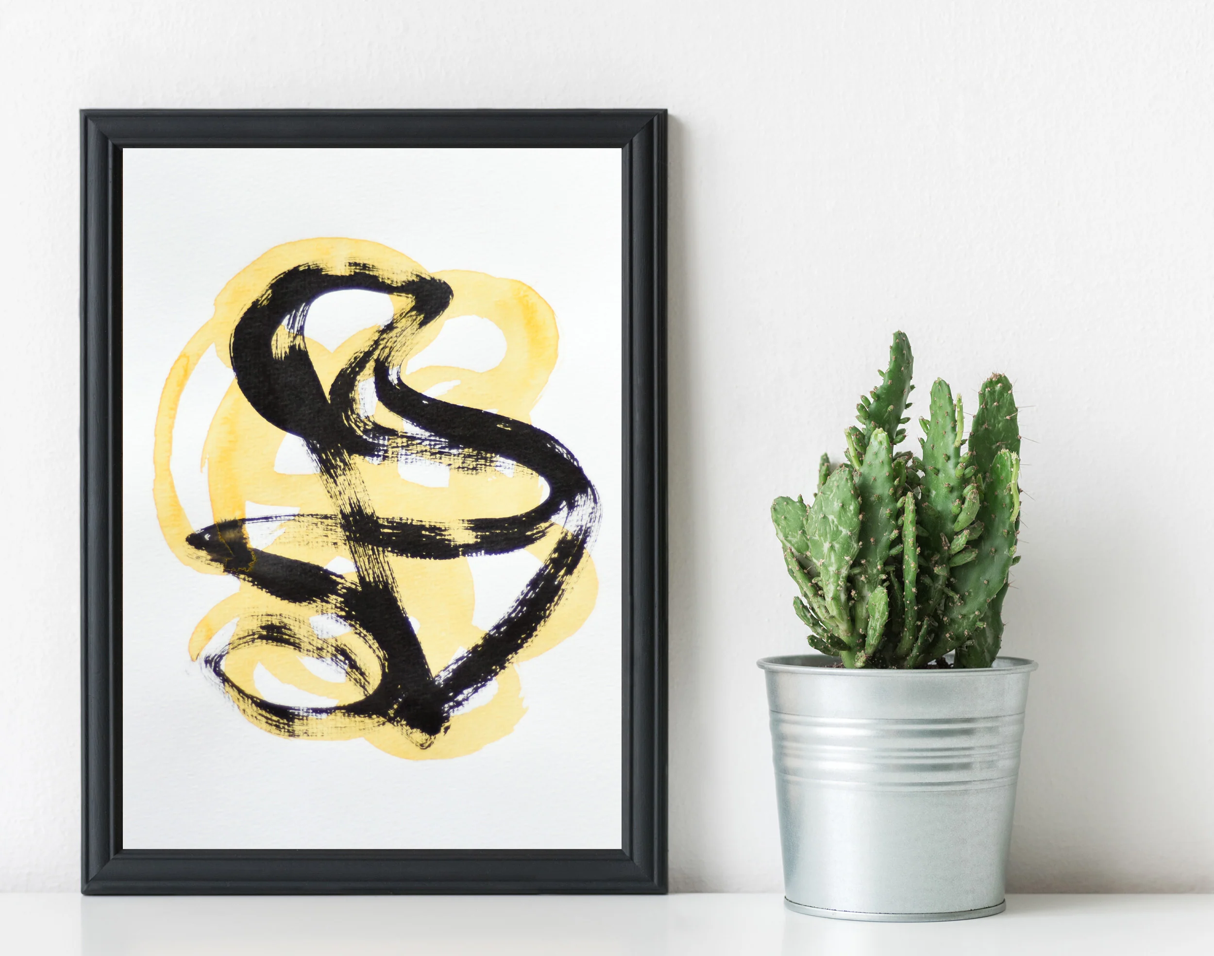 Painting on Paper | Small Yellow Sign No. 3