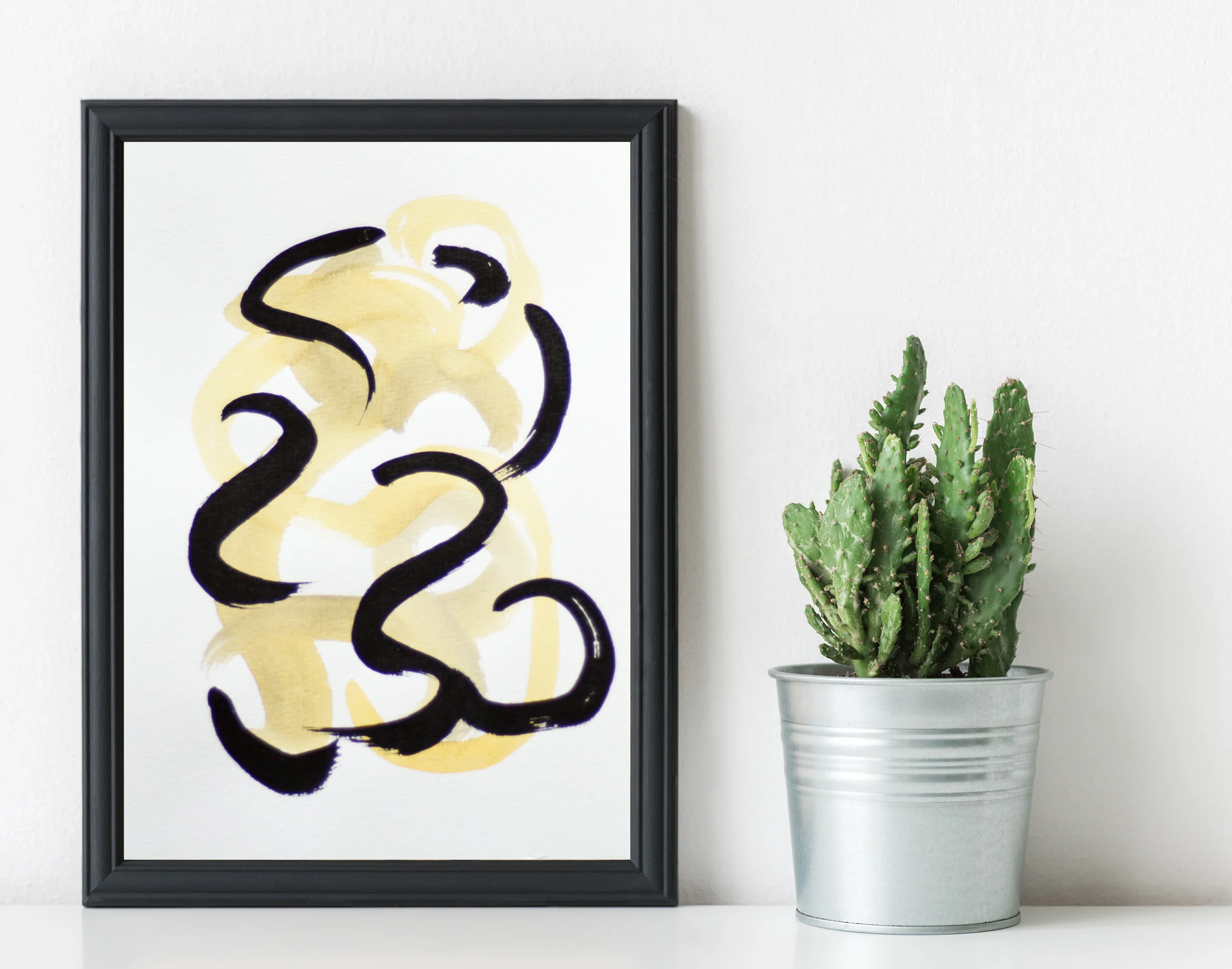 Painting on Paper | Small Yellow Sign No. 4