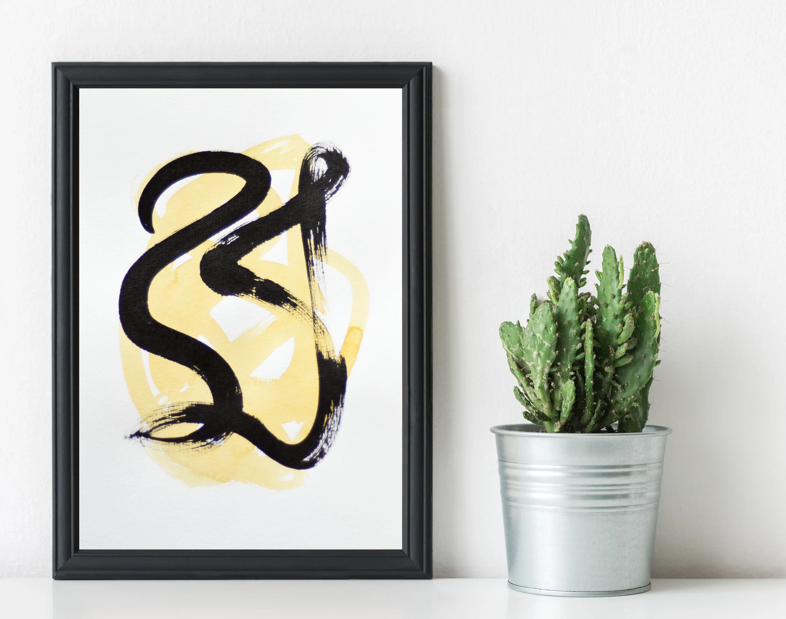 Painting on Paper | Small Yellow Sign No. 5