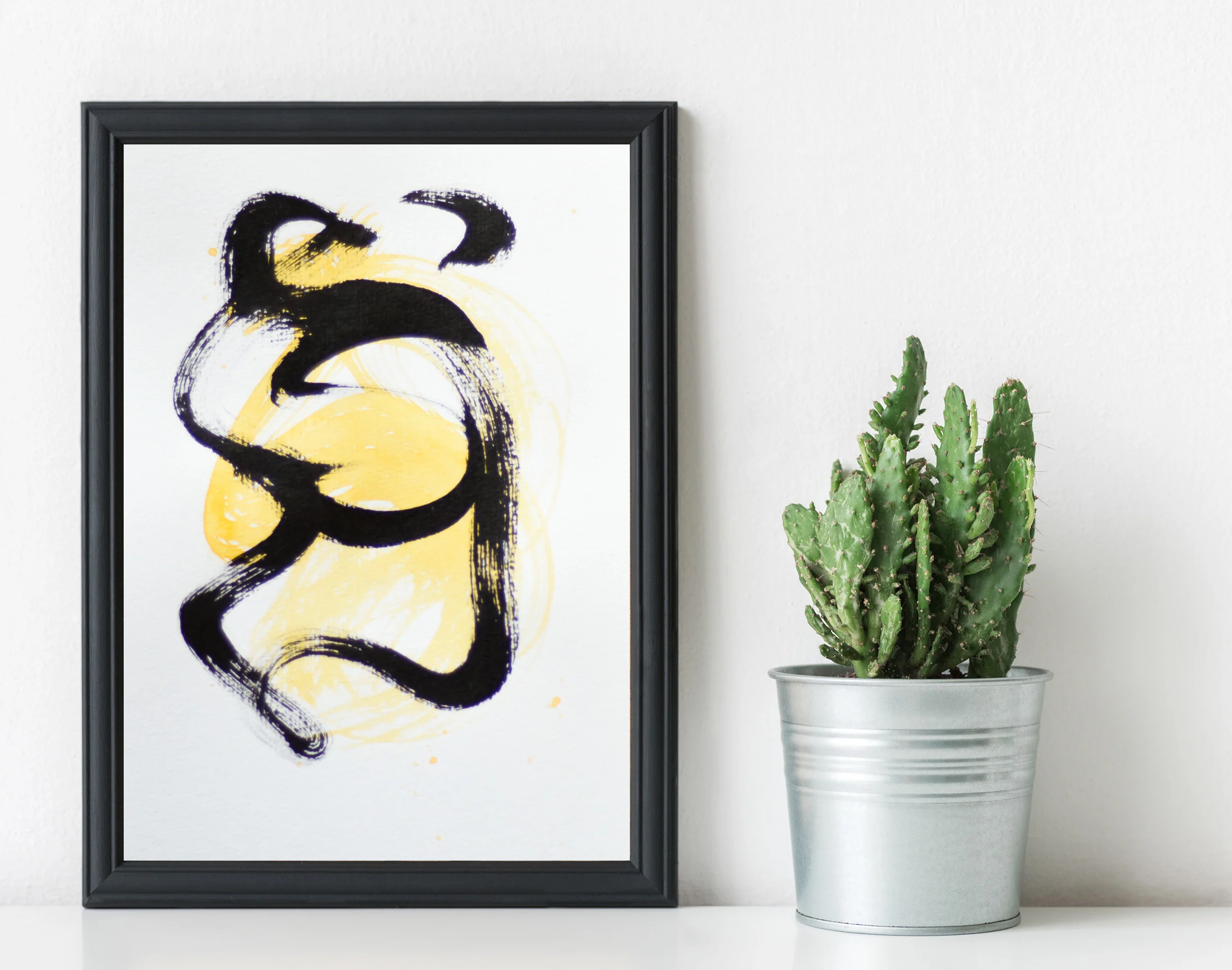 Painting on Paper | Small Yellow Sign No. 6