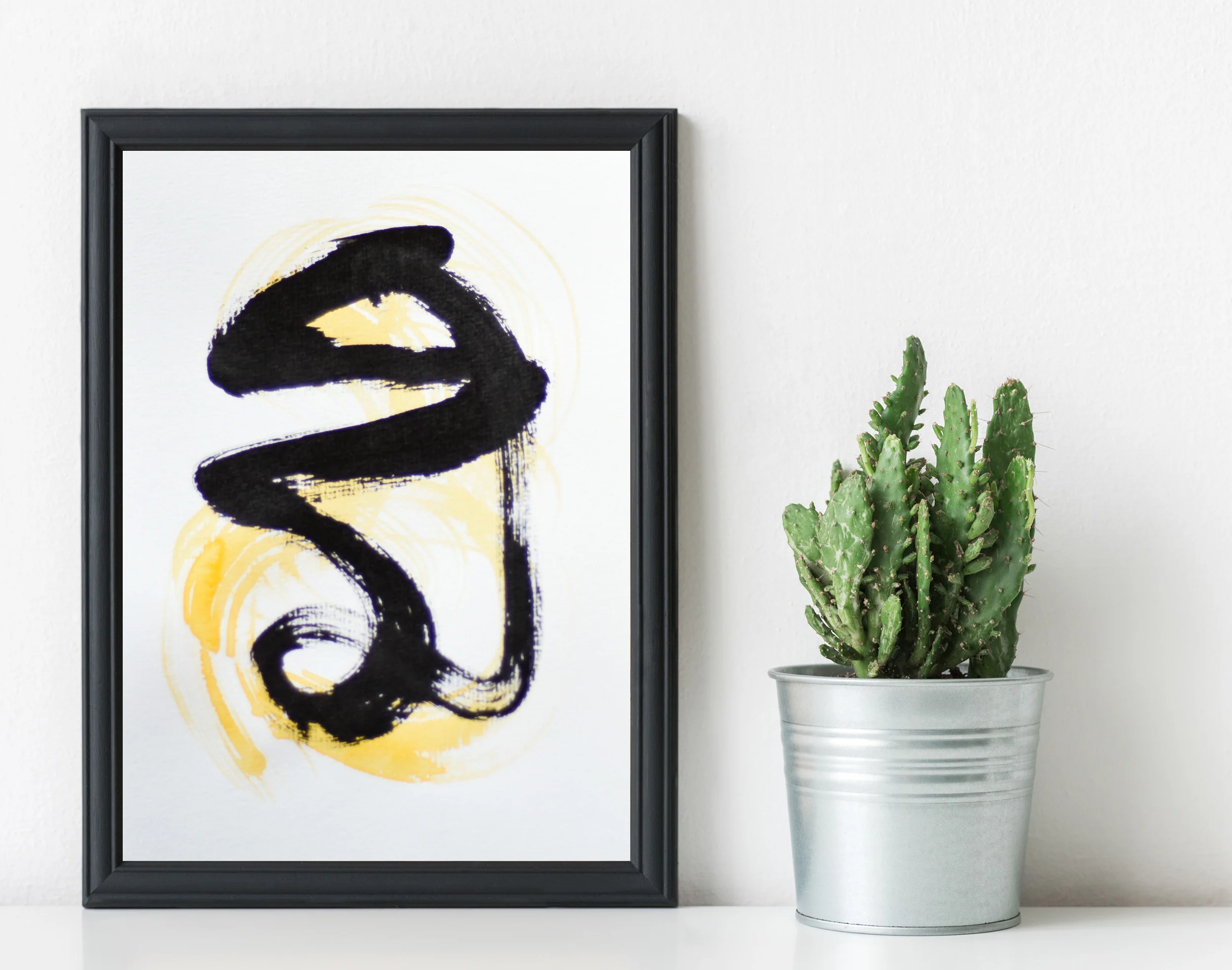 Painting on Paper | Small Yellow Sign No. 7